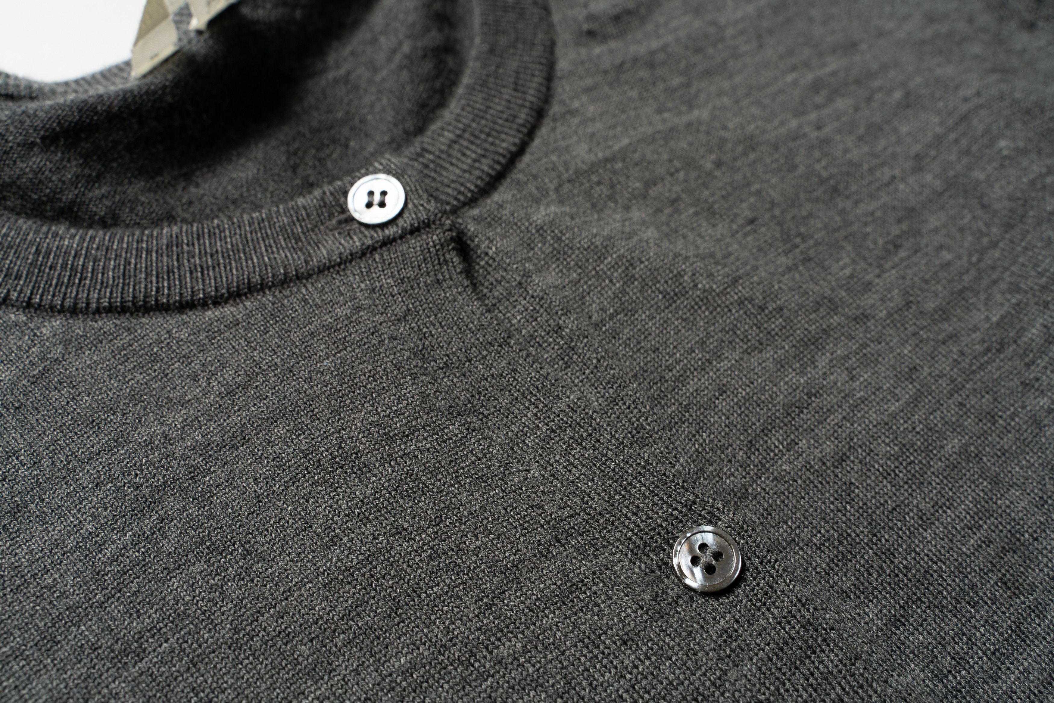 Arket 🔴 ARKET Grey Wool Cardigan Crew Neck Size M / US 6-8 / IT 42-44 - 5 Thumbnail