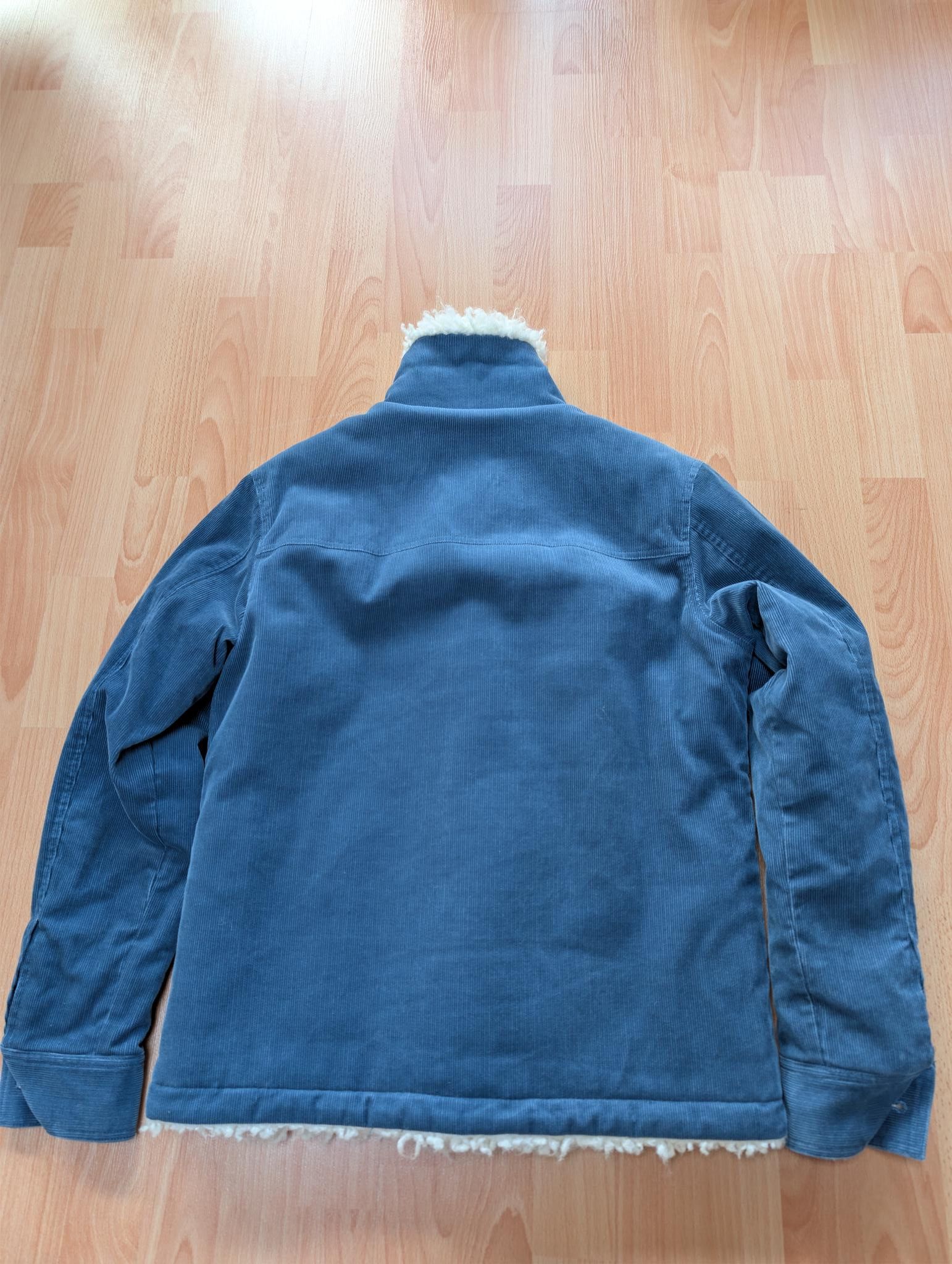 Japanese Brand Low Hurtz Blue in Green Faux fur corduroy jacket Size US S / EU 44-46 / 1 - 3 Thumbnail