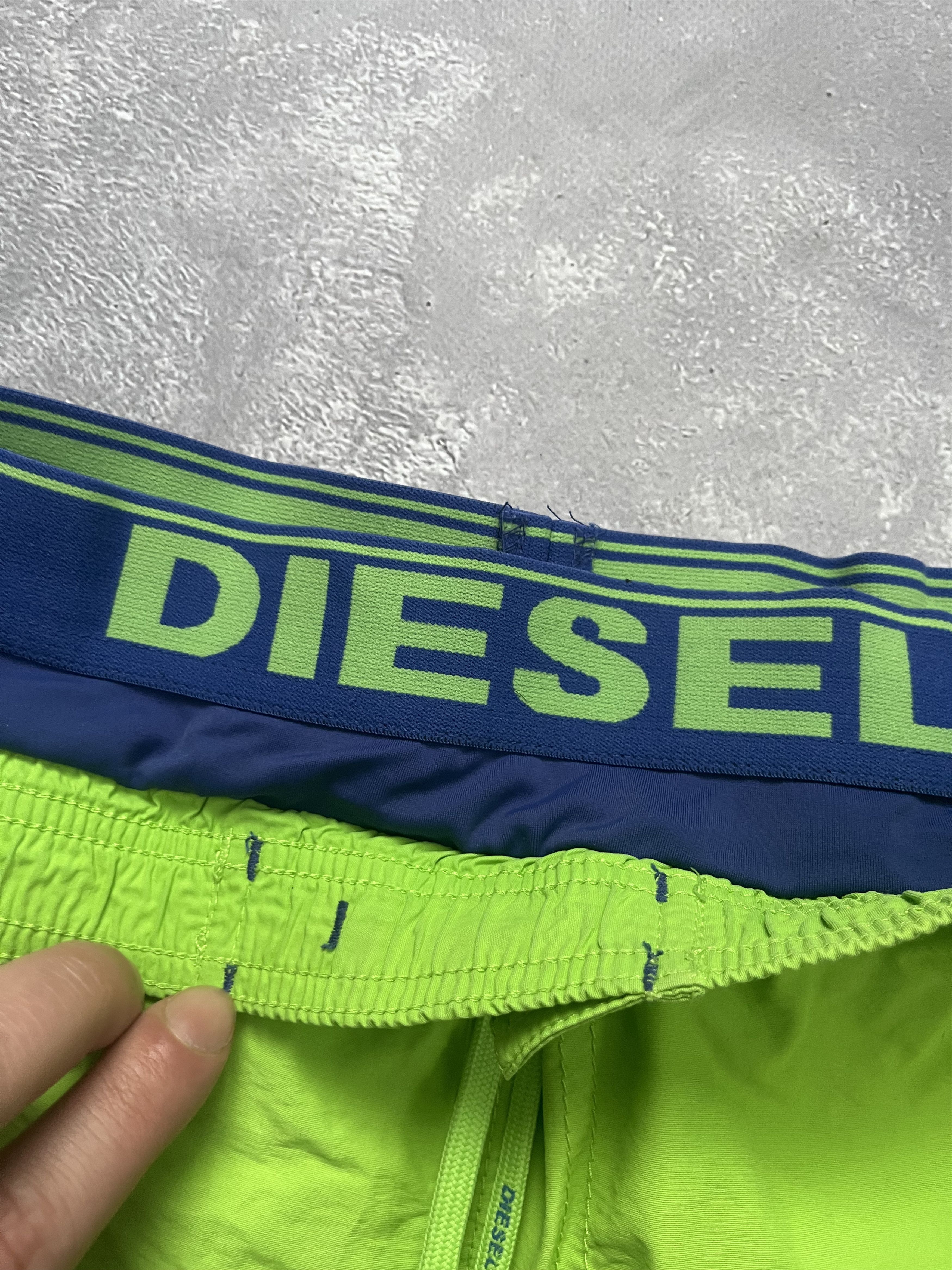 Diesel Diesel LOGO Swimwear Swim Boxer Trunk Short Size M Green Size US 32 / EU 48 - 3 Thumbnail