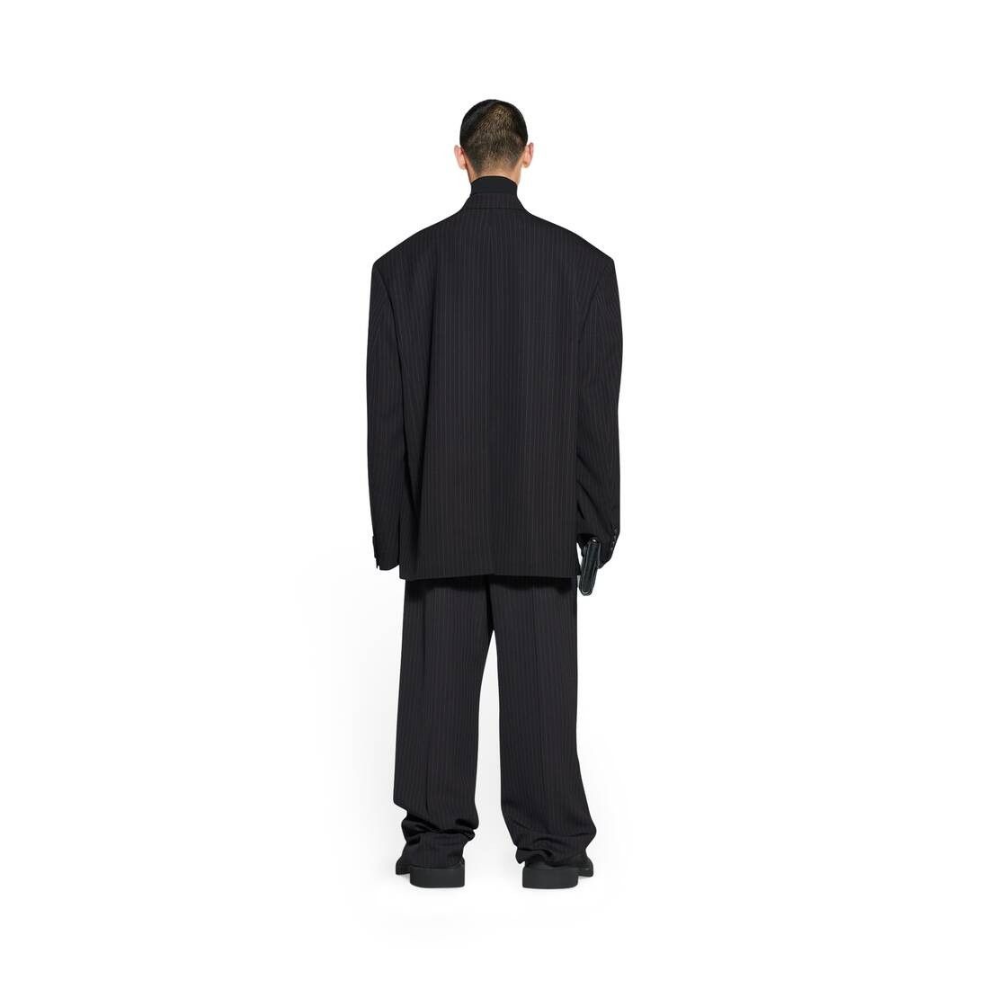 Balenciaga o1w1db10425 Oversized Jacket in Black Size US L / EU 52-54 / 3 - 4 Thumbnail
