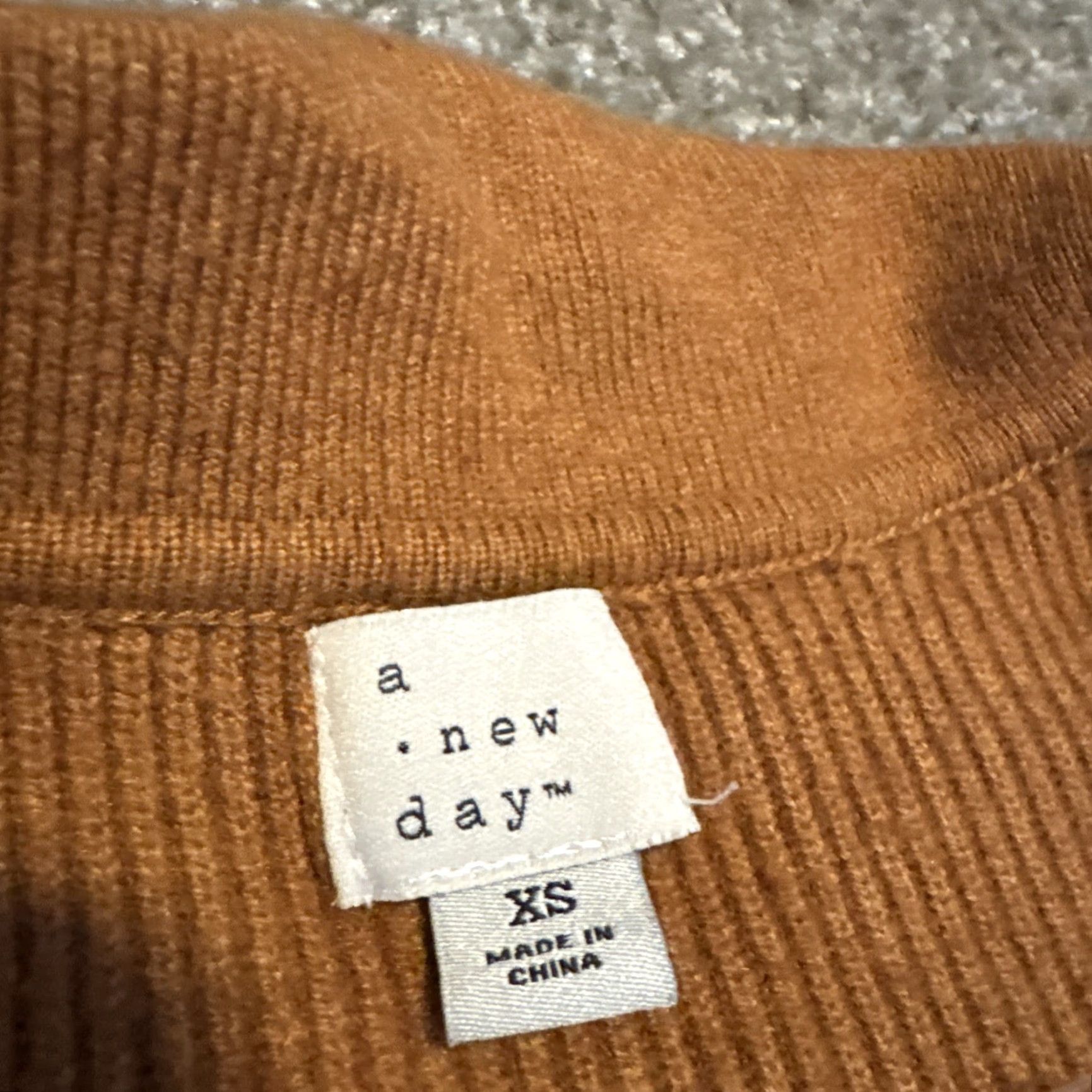 Vintage A New Day Brown Long Sleeve Polo Sweater Dress Women’s Size XS Size XS / US 0-2 / IT 36-38 - 4 Thumbnail