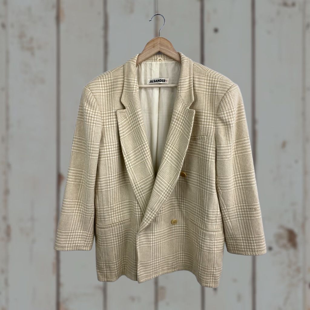 Jil Sander VINTAGE Jil Sander Blazer Womens Plus 40 Beige Angora Made in Italy Retro Y2K Rare Blazer size 40 Beige Womens Size S / US 4 / IT 40 - 1 Thumbnail