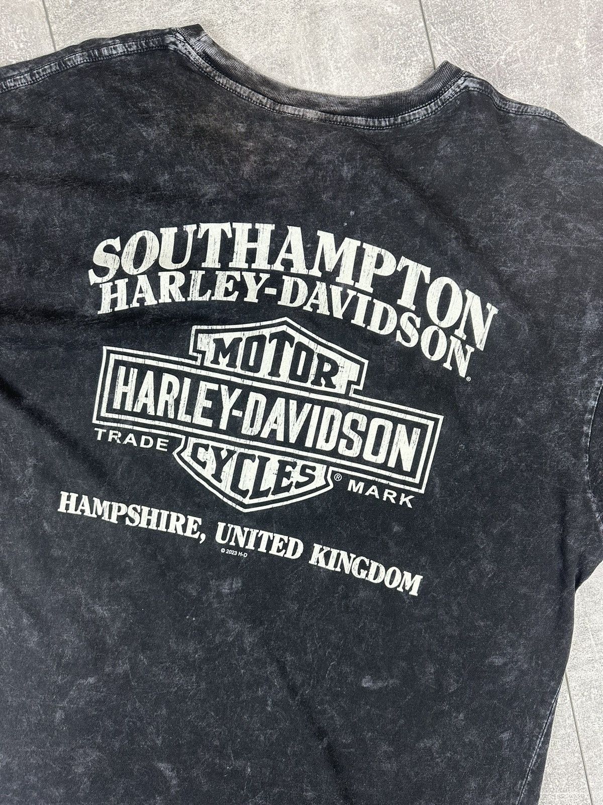 Harley Davidson Harley Davidson Taiday Mens Scull Overprint Logo T-Shirt Size US XL / EU 56 / 4 - 9 Thumbnail