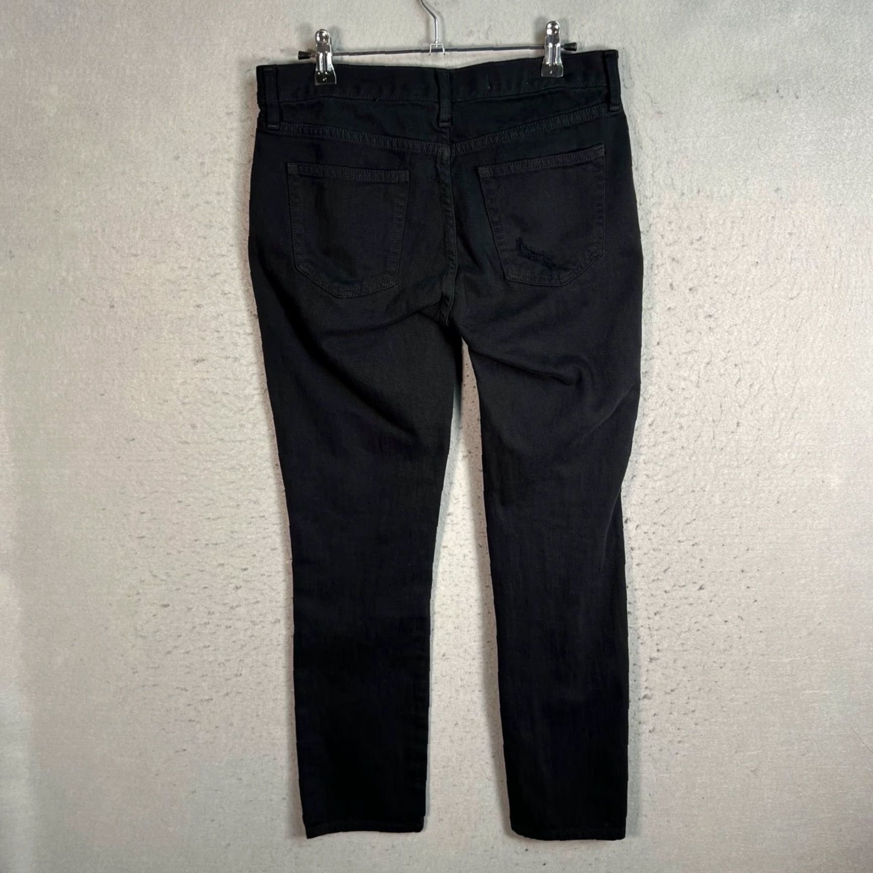 Gap Gap Womens Jeans 27 Black Distressed 100% Cotton Denim Skinny 5-Pocket Vintage No Distressed-Feature Gap 1969 27in Inseam Womens Jeans Size 27" / US 4 / IT 40 - 2 Thumbnail