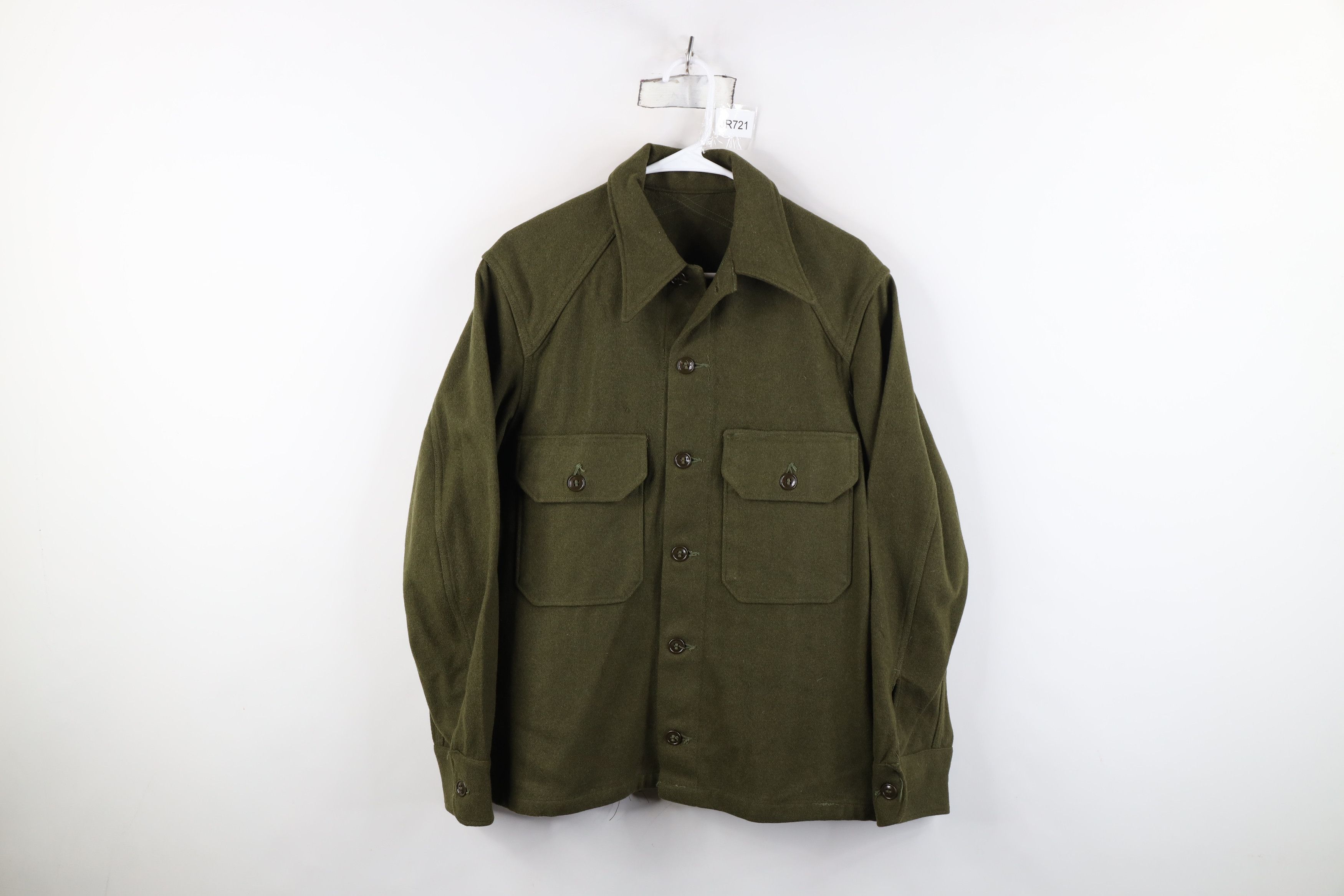 Vintage Vintage 50s Korean War Field Shirt Jacket Green USA Size US M / EU 48-50 / 2 - 1 Thumbnail