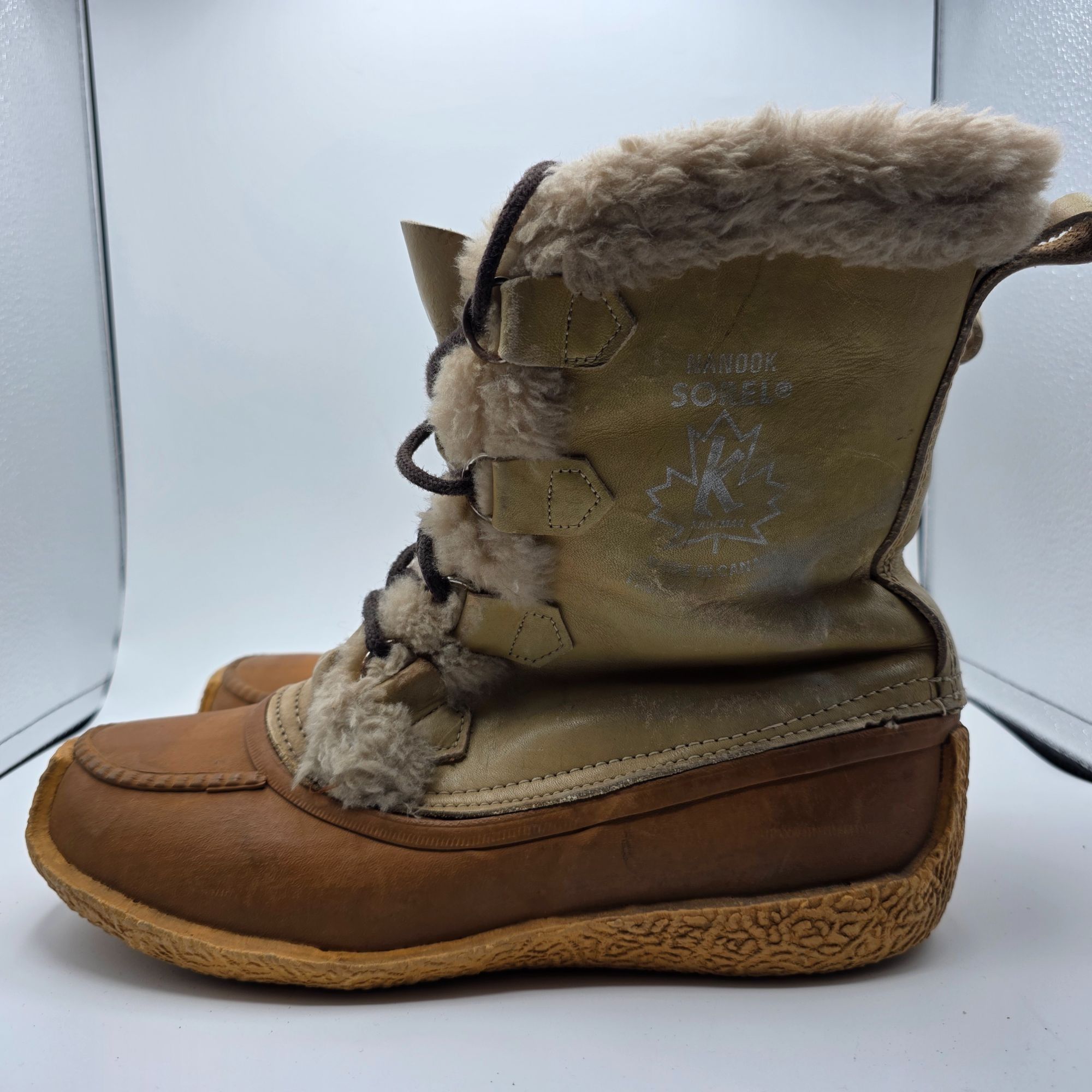 SOREL Sorel Nanook Womens Size 8 Brown Winter Boots Wool Removable Size US 8 / IT 38 - 13 Thumbnail