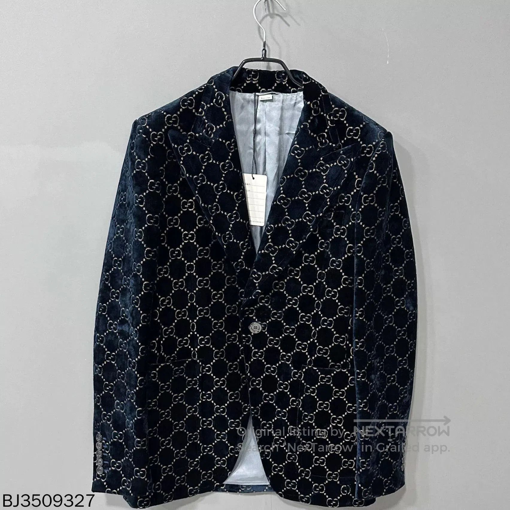 Gucci Gucci GG Monogram Velvet Blazer. Size US M / EU 48-50 / 2 - 1 Thumbnail