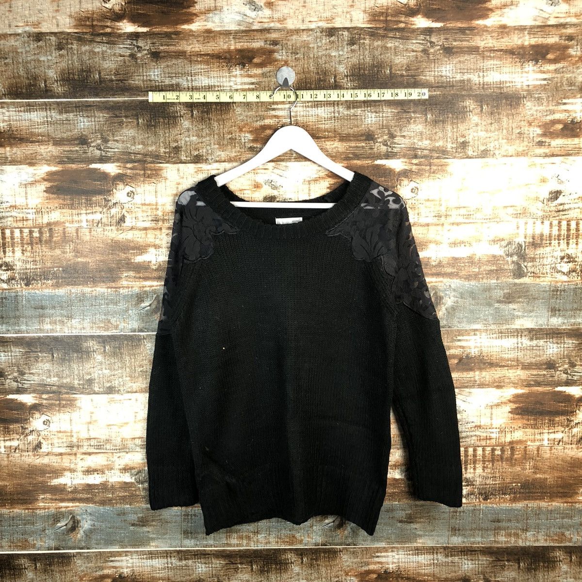Homespun Knitwear × Japanese Brand × Vintage Philler Black vintage Knitwear #A1295 Size L / US 10 / IT 46 - 1 Thumbnail