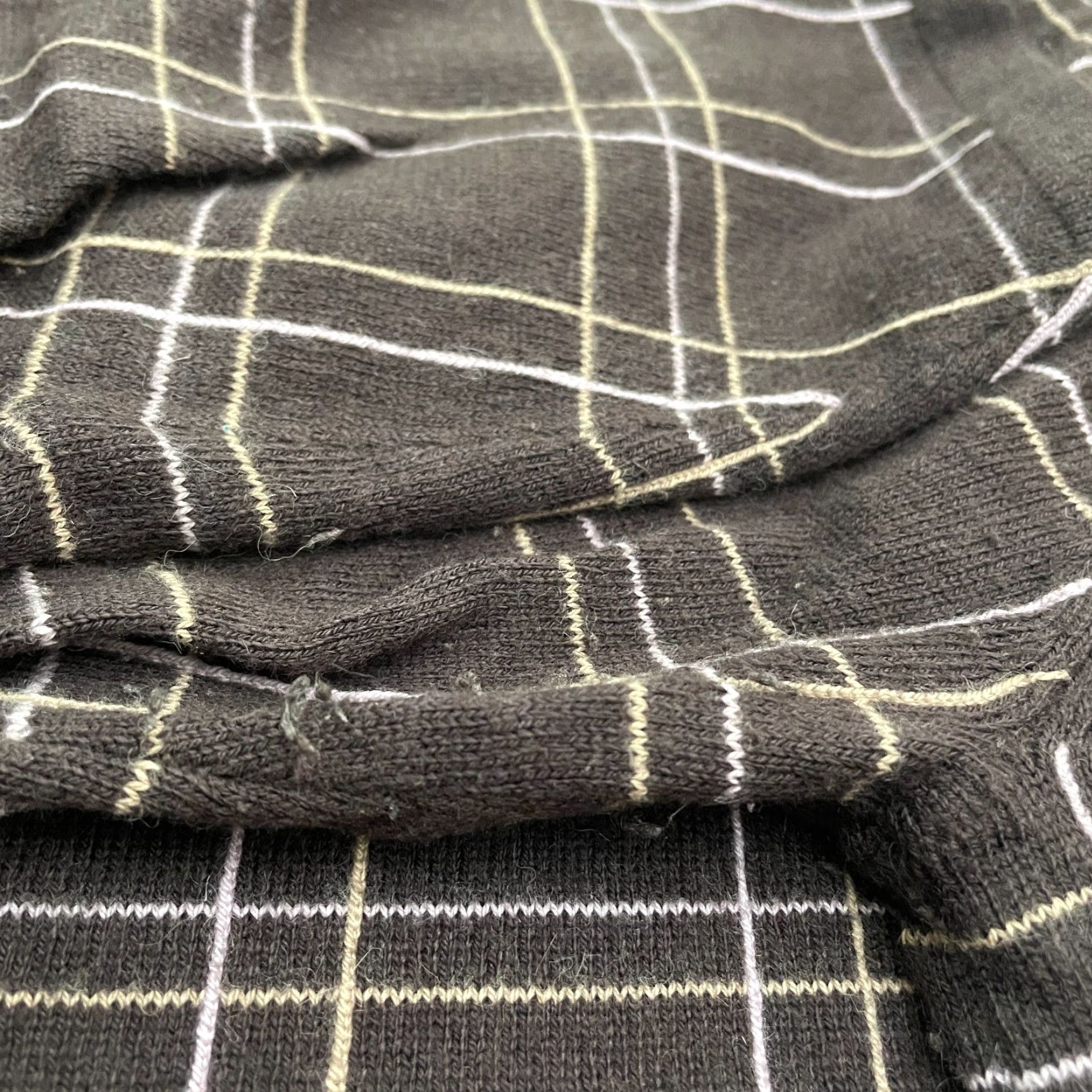 Vintage Grace Dane Lewis Sweater Women 2XL Brown Check Crew Neck Knit All Seasons Designer Womens Size XXL / US 16-18 / IT 52-54 - 6 Thumbnail
