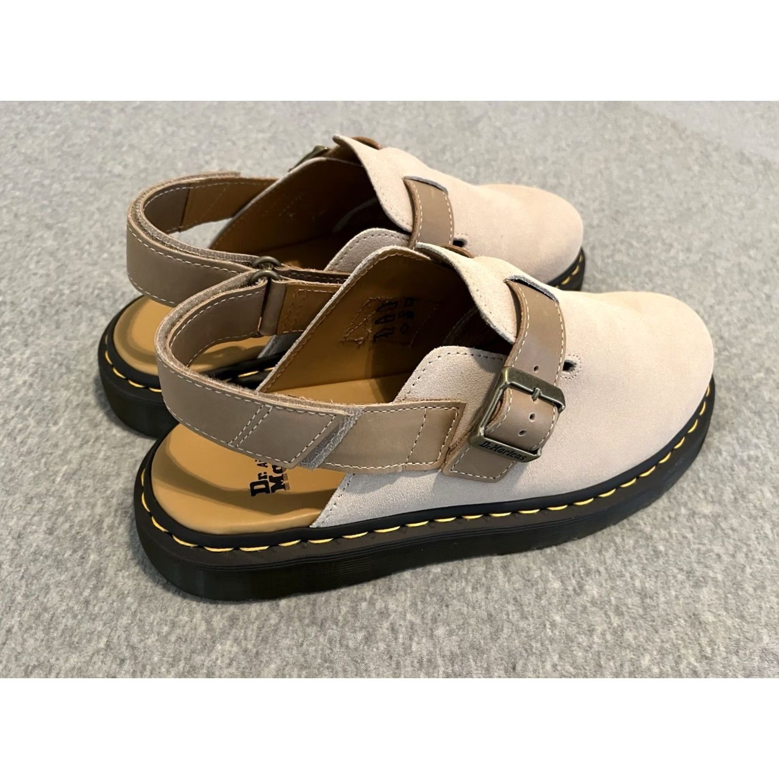 Dr. Martens Dr. Martens Jorge Leather Slingback Mules Olive Mens 11 New Nubuck Tumbled Leather Muted Olive Slingback Mules Jorge II Color: Olive Size 11 Mens Size US 11 / EU 44 - 4 Thumbnail