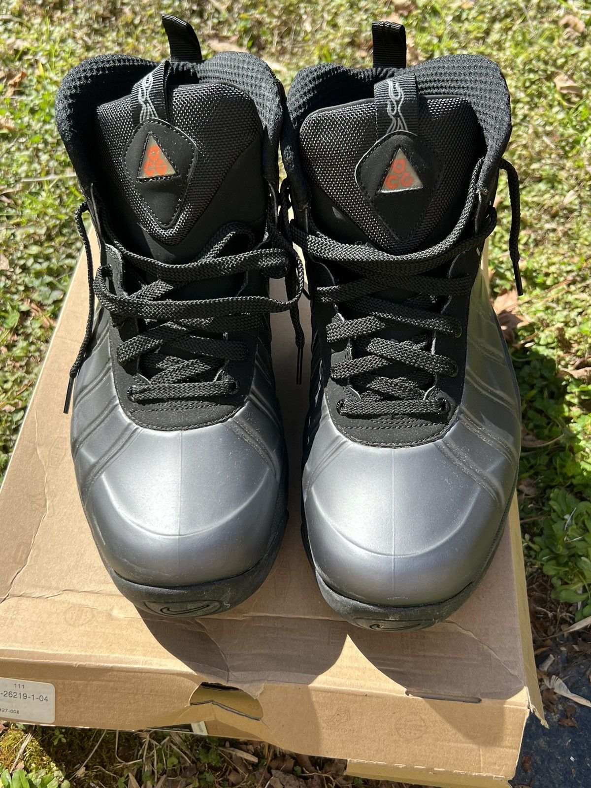 image of 2010 Nike Air Max Posite Bakin Shoes in Black, Men's (Size 13)