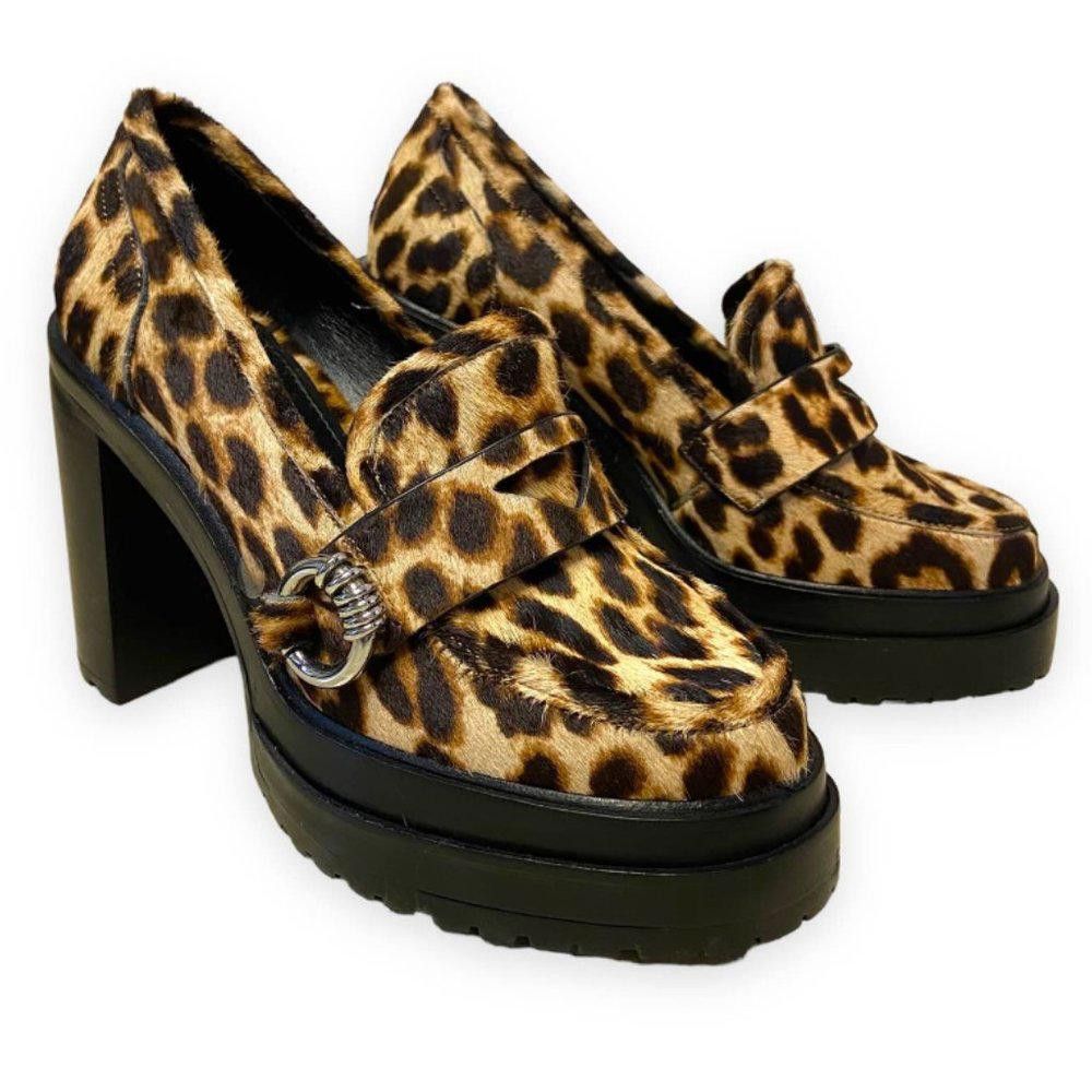 Other Gianni Bini Maxxwelle Leopard Print Platform Block Heel- NWT Size US 7.5 / IT 37.5 - 2 Thumbnail