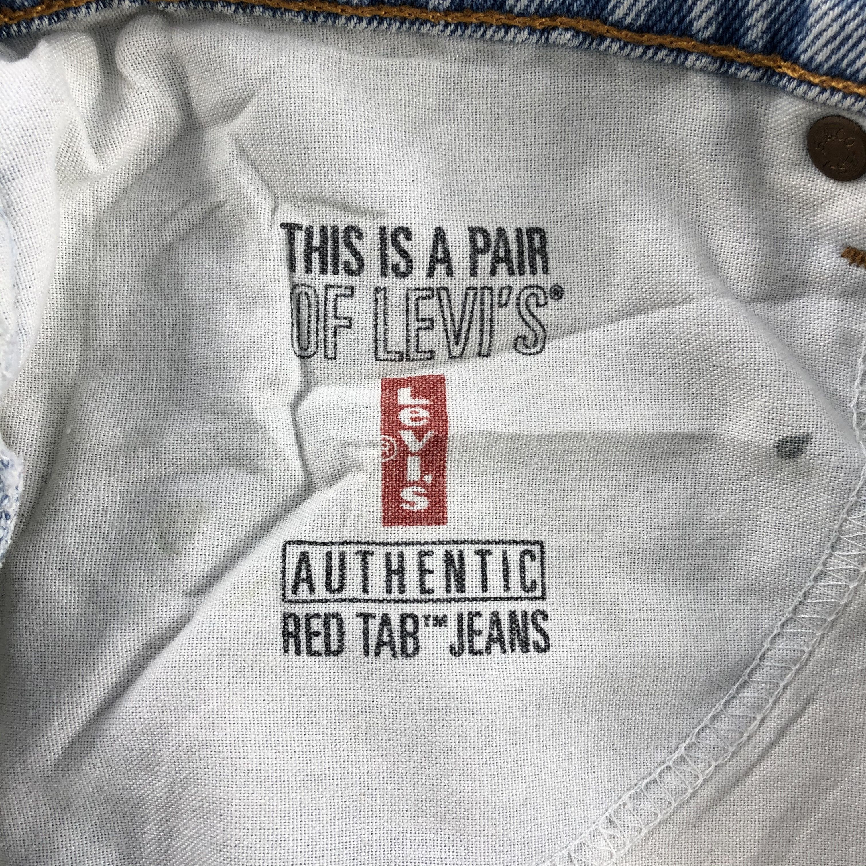 Levi's Vintage 90s Light Wash Levis Jeans- J1301 Size US 33 - 10 Thumbnail