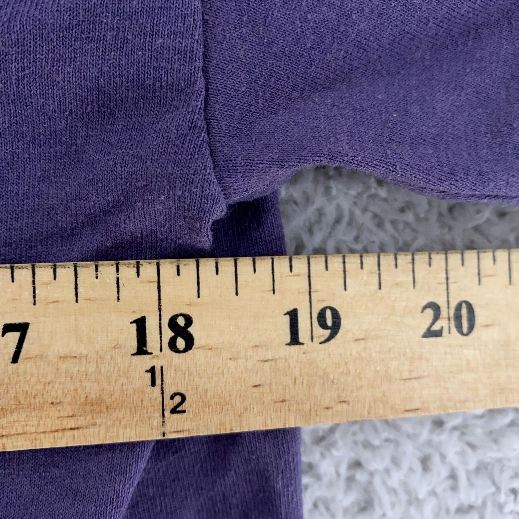 Hanes VINTAGE Hanes Shirt Mens Medium Purple Heavyweight 50/50 Crewneck 90s Size US M / EU 48-50 / 2 - 5 Thumbnail