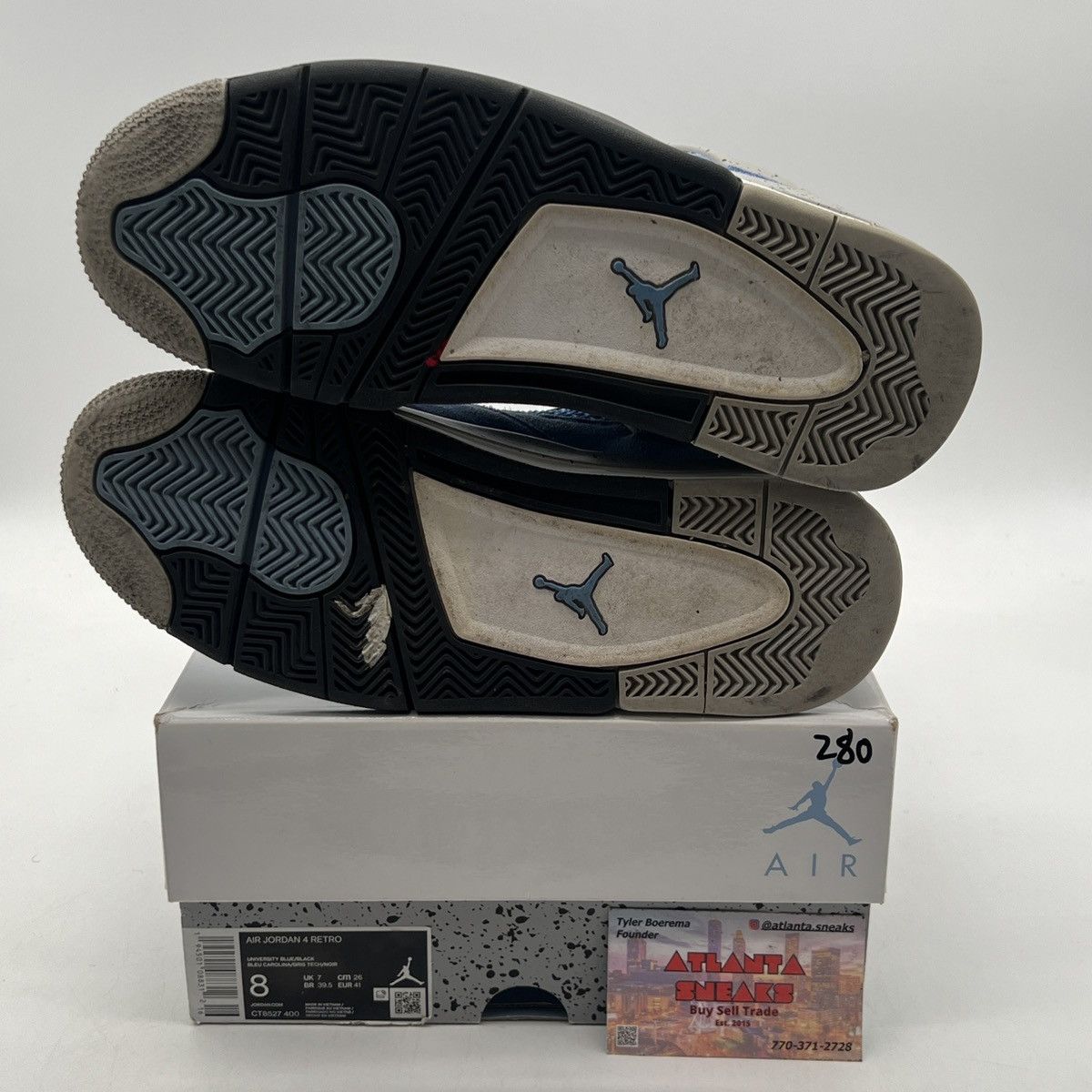 Jordan Brand Air Jordan 4 university blue Size US 8 / EU 41 - 8 Thumbnail