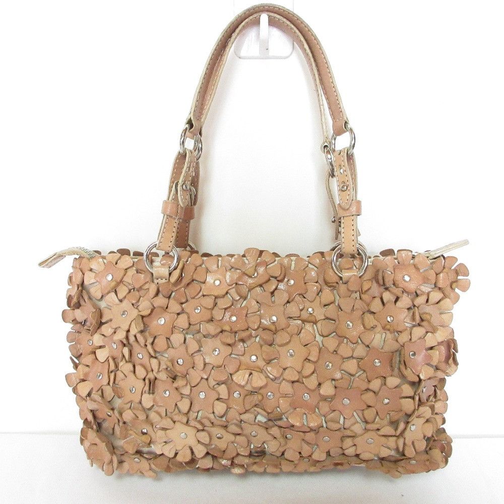 Other Other Francesco Biasia Leather Flower Motif Handbag Leather Tote Bag DUTY FREE for USA Size ONE SIZE - 1 Thumbnail