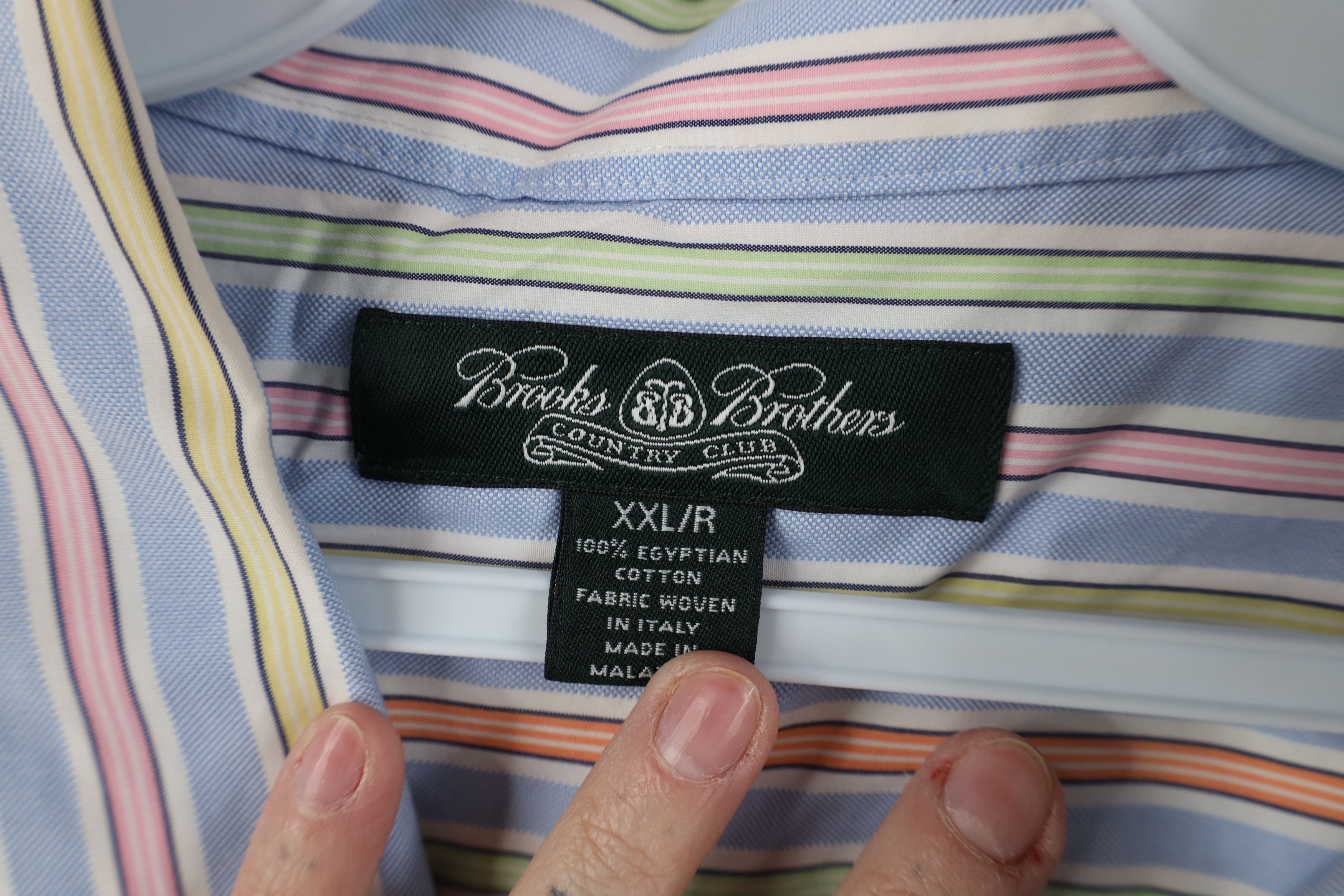 Brooks Brothers Vintage 90s Y2K Brooks Brothers Button Down Shirt OCBD Size US XXL / EU 58 / 5 - 6 Thumbnail