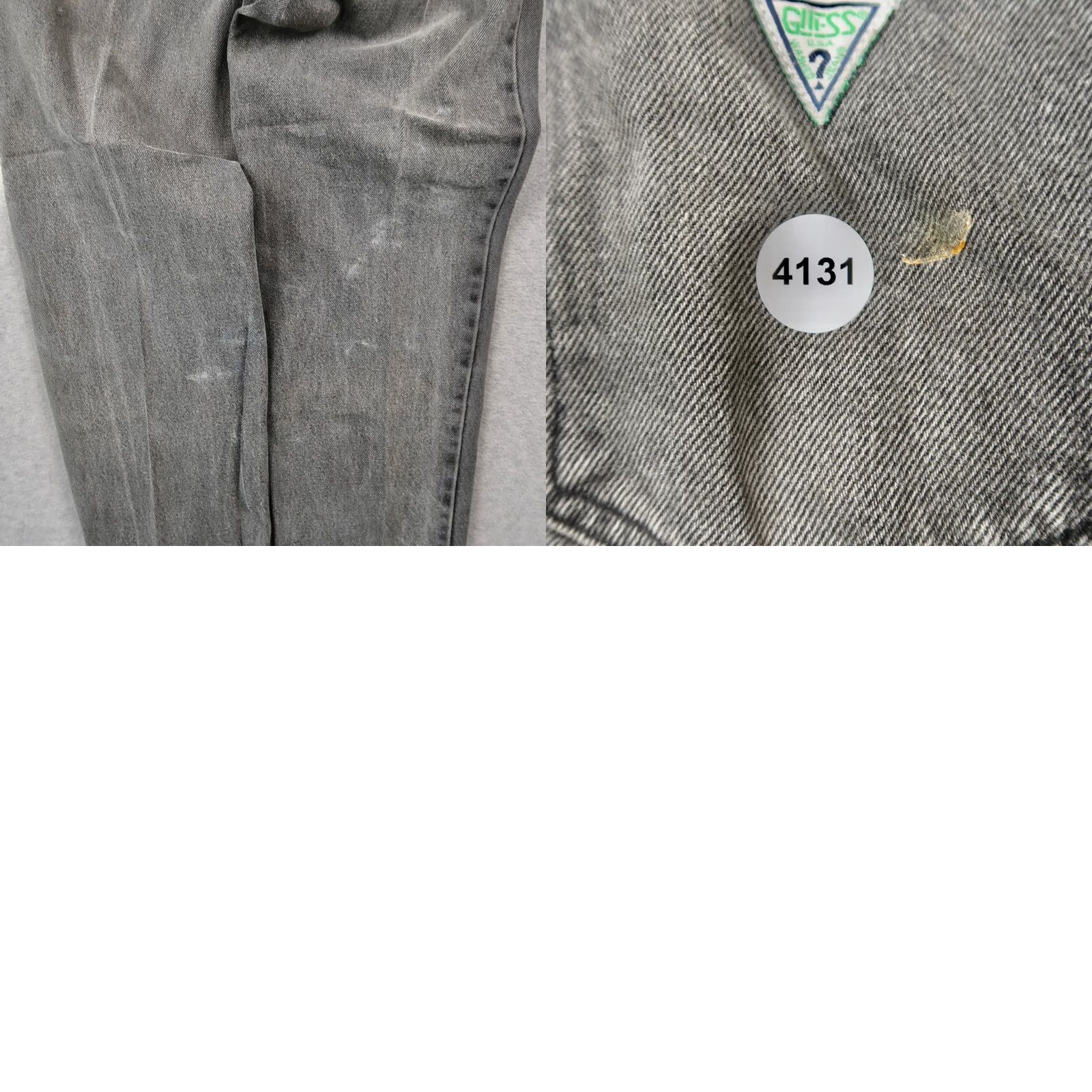 Guess VINTAGE Guess Jeans Gray Tapered High Waisted 28x32 USA 90s Georges Marciano Size 28" / US 6 / IT 42 - 11 Thumbnail