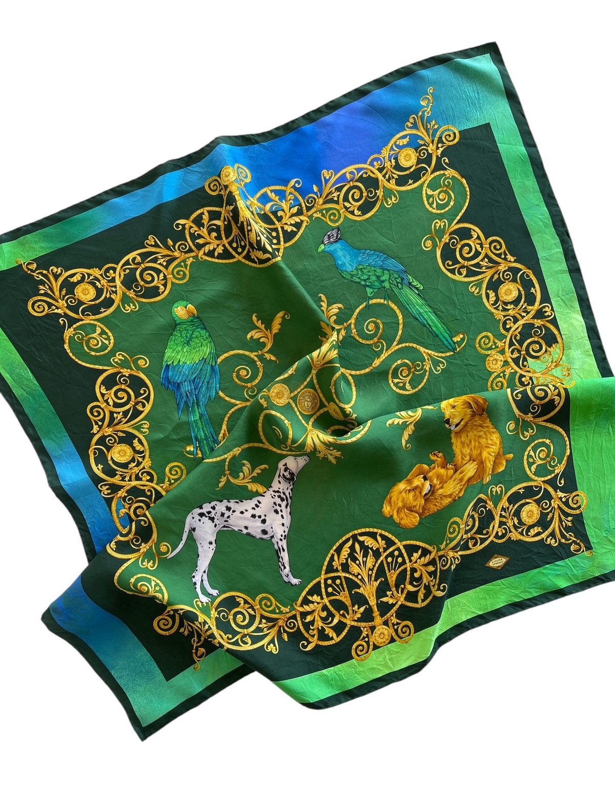 Versace Vintage Atelier Versace Luxury Silk Scarf Size ONE SIZE - 2 Thumbnail