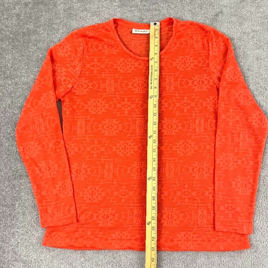Ariat Ariat Shirt Womens Orange Aztec Southwestern Cowgirl Rodeo Top Medium / Large Size M / US 6-8 / IT 42-44 - 3 Thumbnail