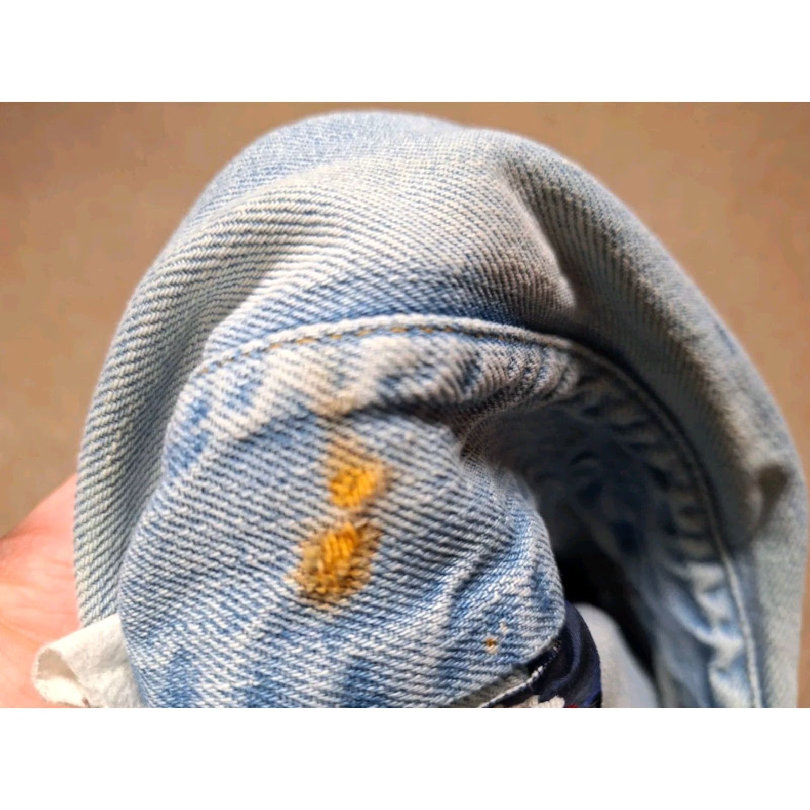 Levi's VINTAGE Levi's Button-Up Denim Shirt Jacket M/L Blue 70s 80s Orange Tab Retro Unisex Adults Long Sleeve Men's? Women? Size US M / EU 48-50 / 2 - 3 Thumbnail