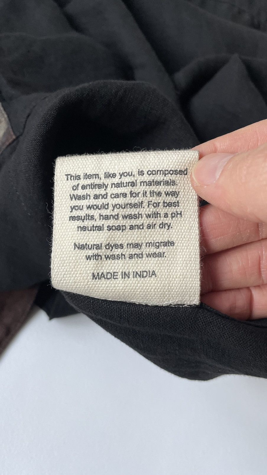 Story Mfg. Black/Orange ‘Peace’ Tie Dye Print Shirt Size US M / EU 48-50 / 2 - 9 Thumbnail