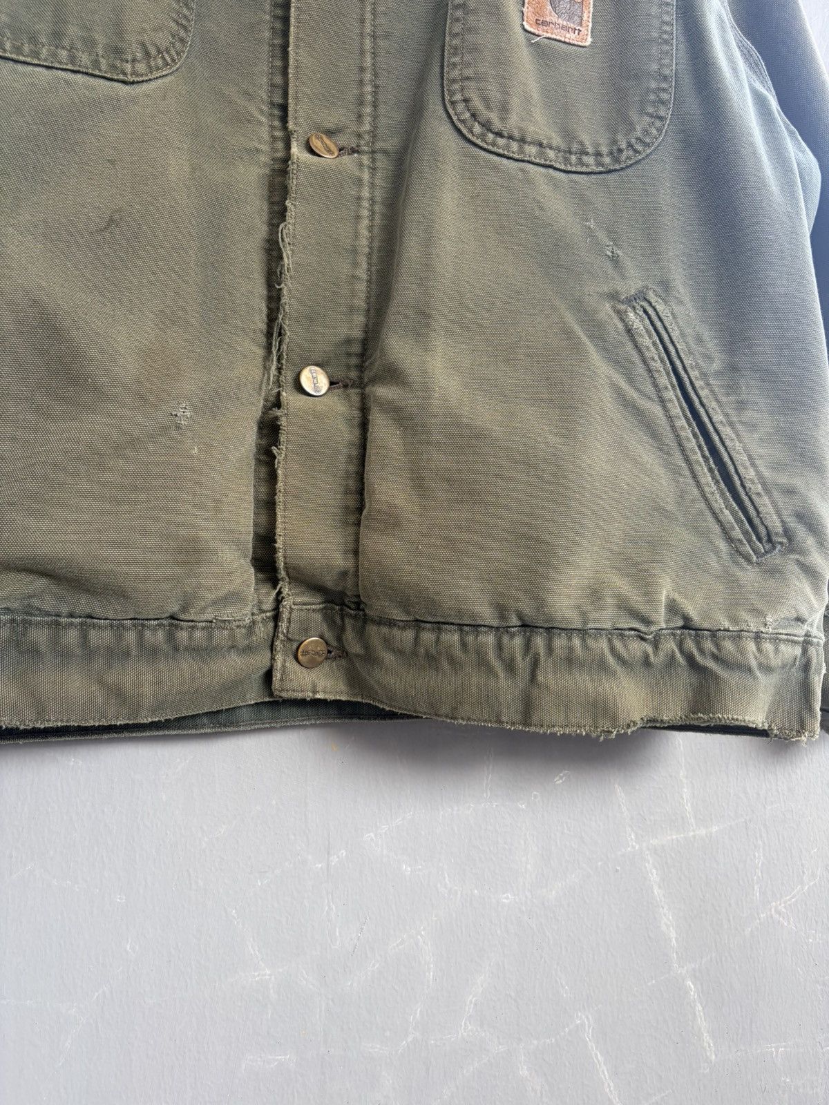 Carhartt Vintage 90s Carhartt Chore Aztec Pile Lined Jacket JP1066 Size US M / EU 48-50 / 2 - 7 Thumbnail