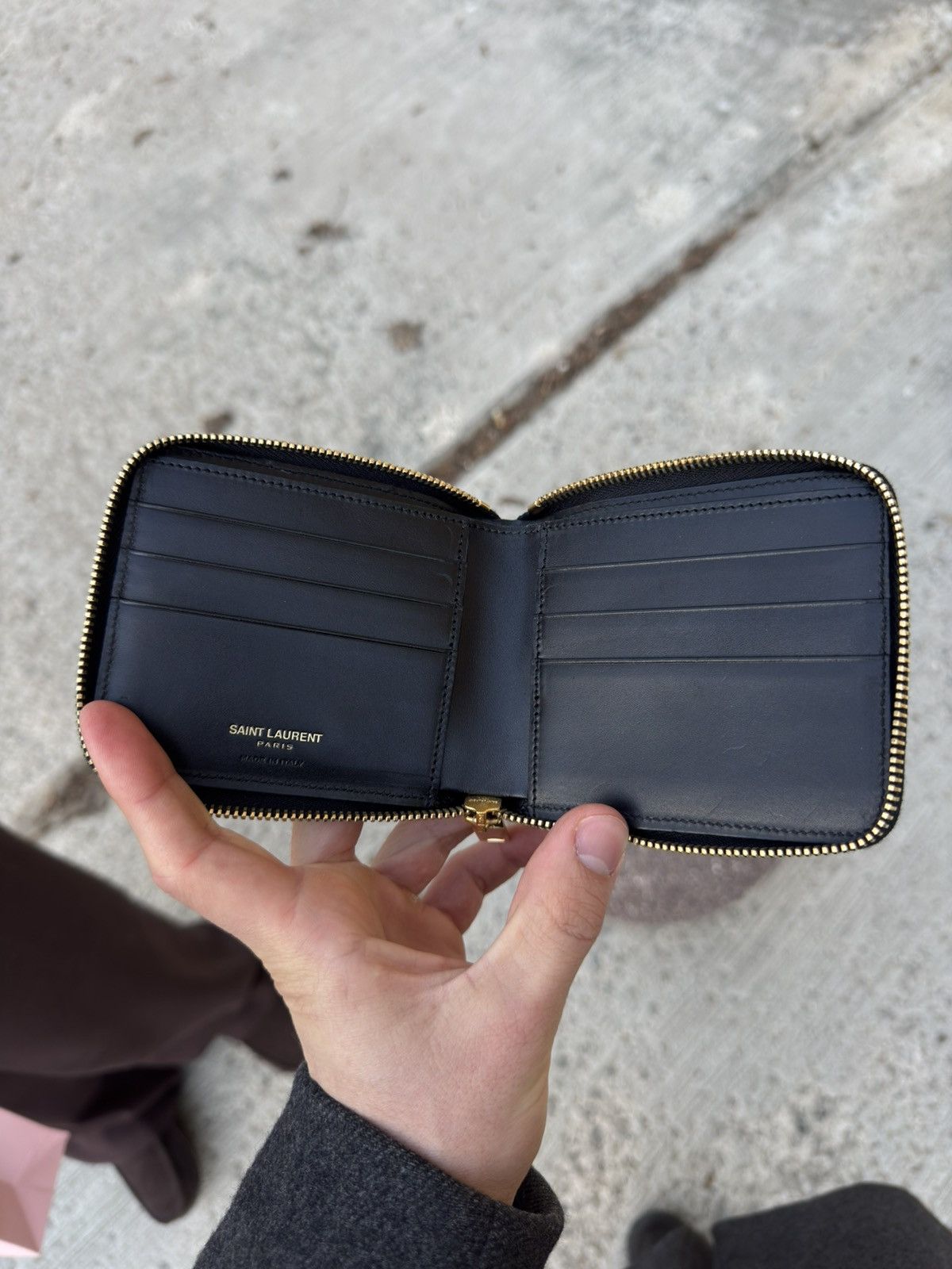 Saint Laurent Paris Saint Laurent Black Leather Wallet Size ONE SIZE - 7 Thumbnail
