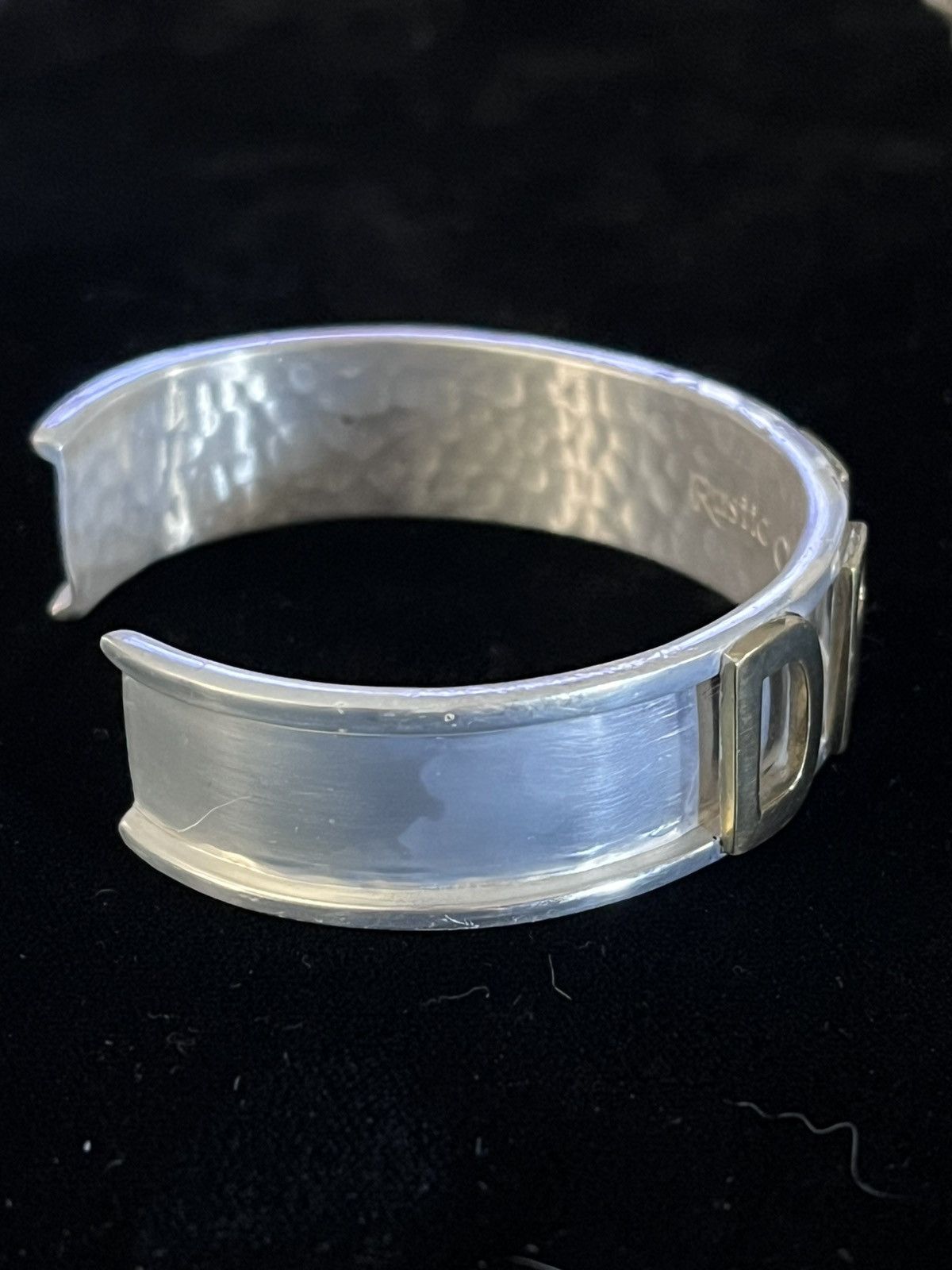 Other Rustic Cuff "DREAM" Mixed Two-Tone Gold & Silver Bangle Size ONE SIZE - 3 Thumbnail