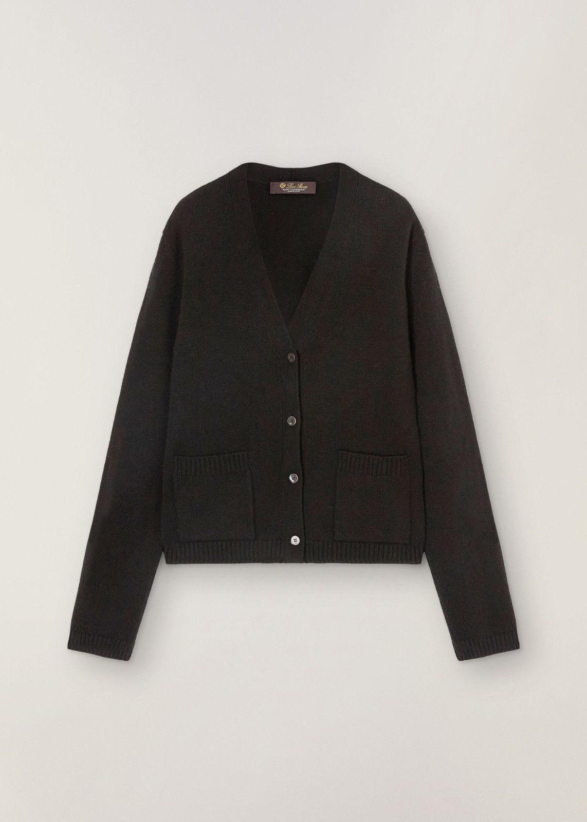 Loro Piana o1srvl11e0125 Grassmoor Cashmere Cardigan in Black Size XS / US 0-2 / IT 36-38 - 1 Thumbnail