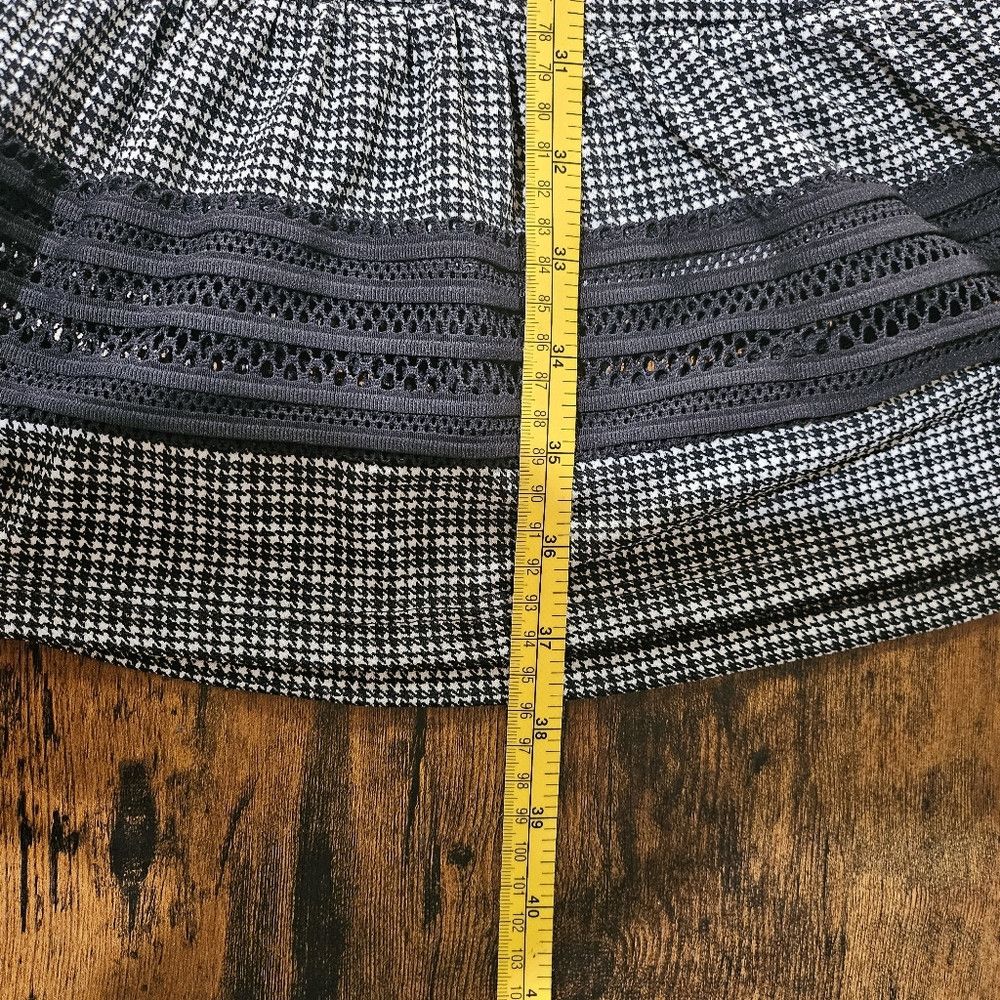 Michael Kors Michael Kors Houndstooth Short Sleeve Mesh Panel See Thru M Size M / US 6-8 / IT 42-44 - 8 Thumbnail