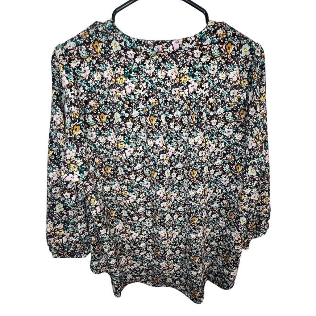 Torrid Torrid Harper 3/4 Sleeve V-Neck Loose Fit Floral Blouse Size L / US 10 / IT 46 - 4 Thumbnail