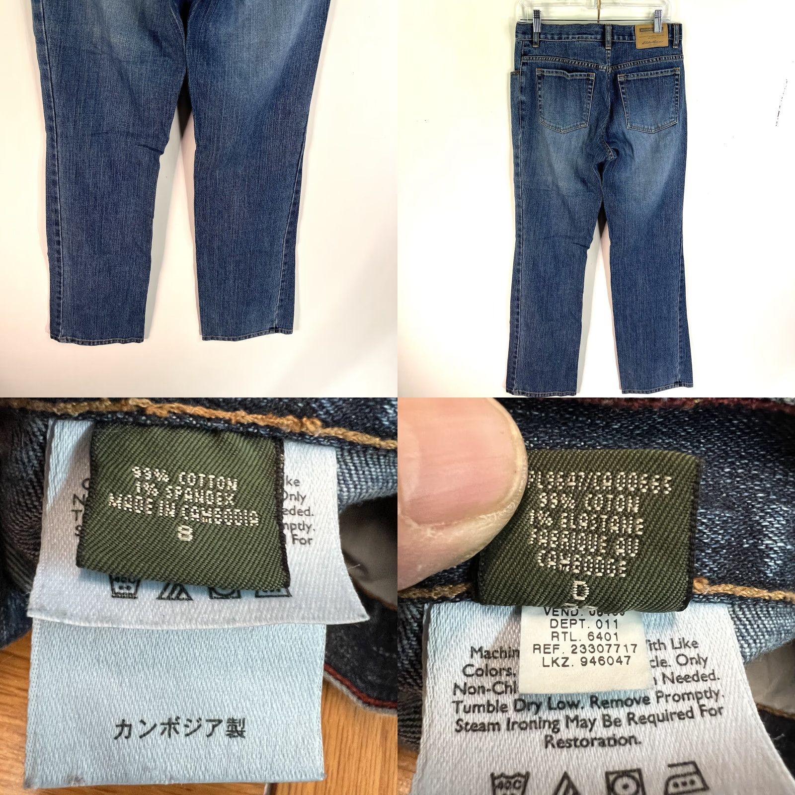 Eddie Bauer Eddie Bauer Jeans Women Blue 30X32 Reg Fit Straight Leg Denim Size 8 Size 30" / US 8 / IT 44 - 8 Thumbnail