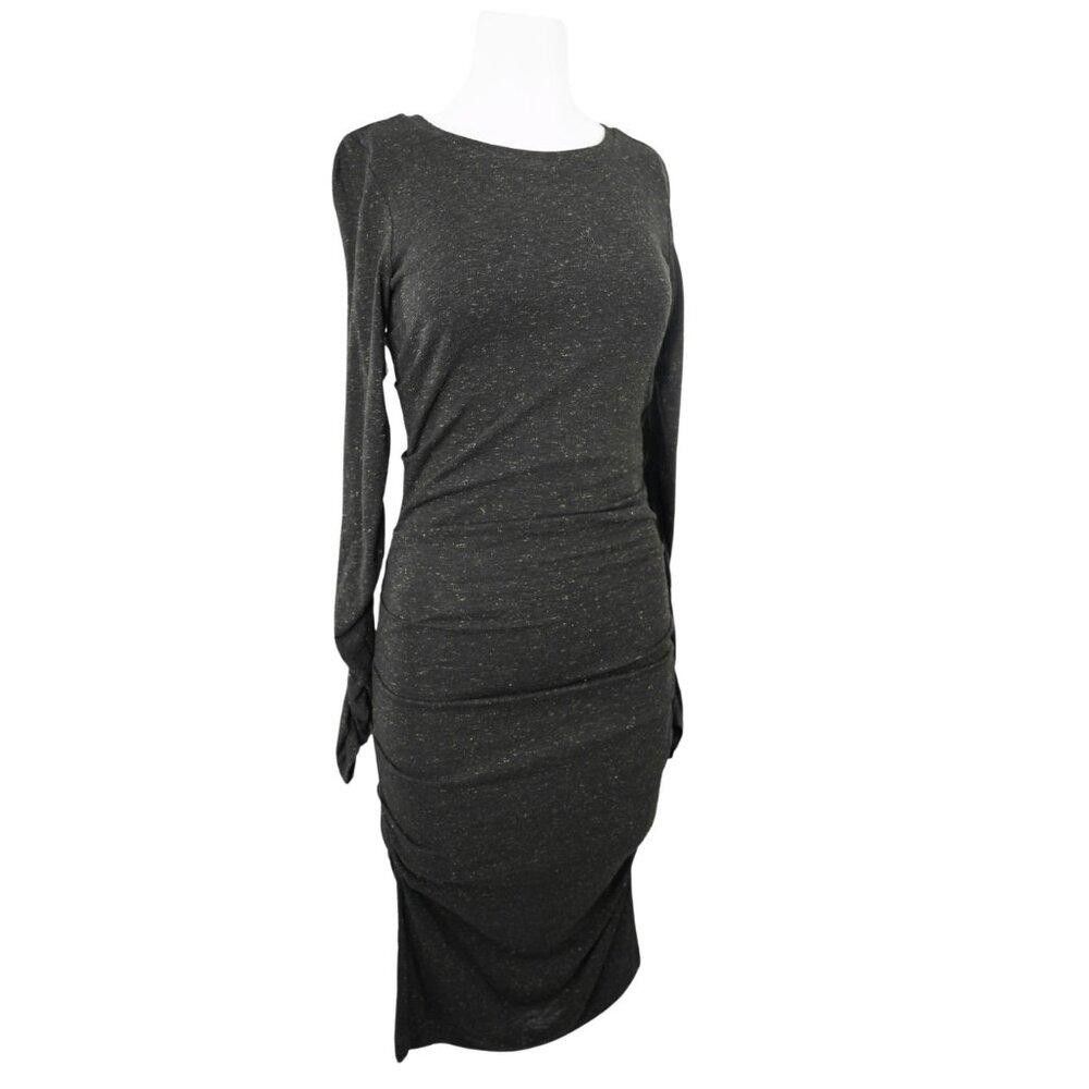Designer Nicole Miller Atelier Ruched Midi Dress Size S Size S / US 4 / IT 40 - 2 Thumbnail