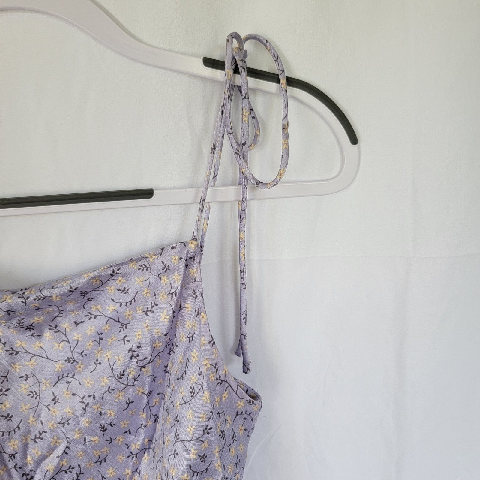 Zara Zara Purple Floral Satin Y2K Slip Dress Size Small Size S / US 4 / IT 40 - 5 Thumbnail