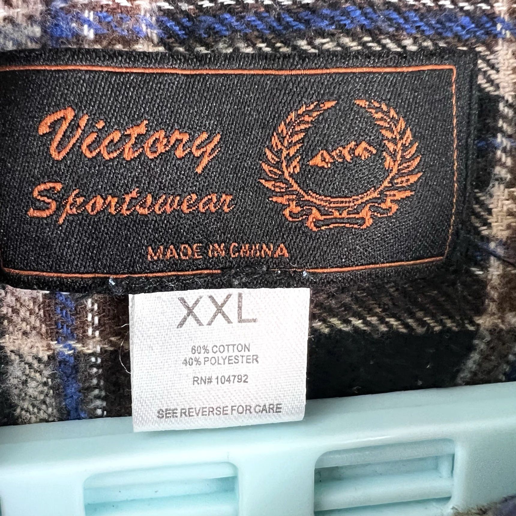 Vintage Victory Sportswear Plaid Flannel Button-Up Shirt Mens Size 2XL Gray Size US XXL / EU 58 / 5 - 3 Thumbnail