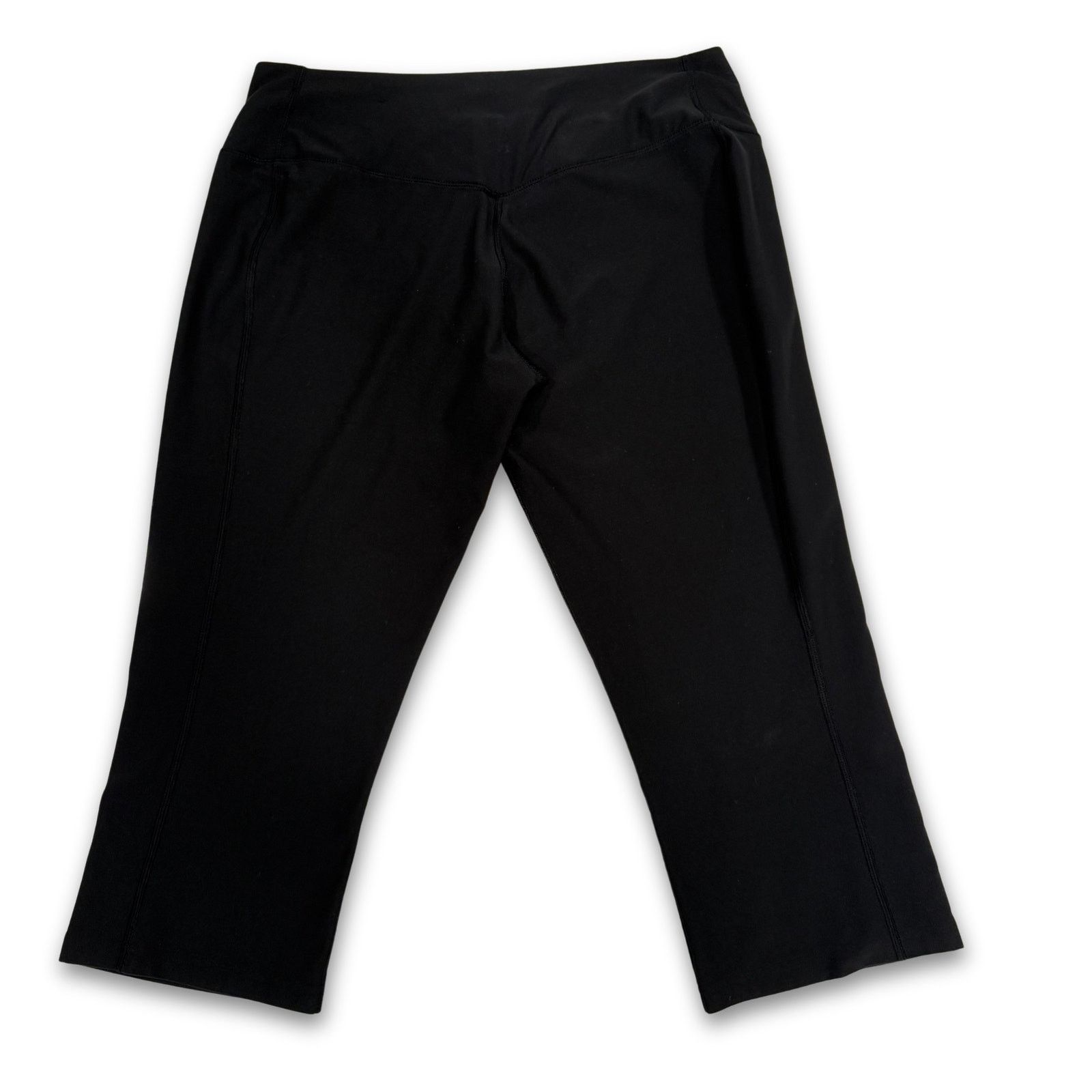 Nike Nike Black Dri-Fit Capri Leggings | Women's L Size 38" / US 16 / IT 52 - 2 Thumbnail