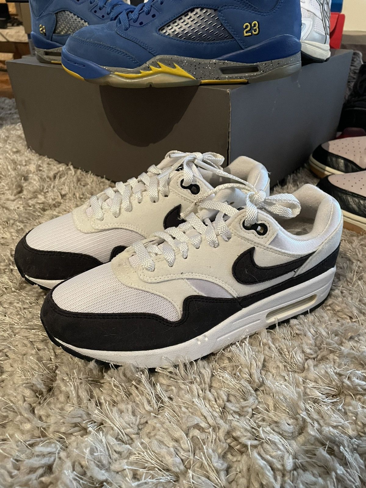 Nike Nike Wmns Air Max 1 ‘White Black’ Size US 7.5 / IT 37.5 - 1 Thumbnail