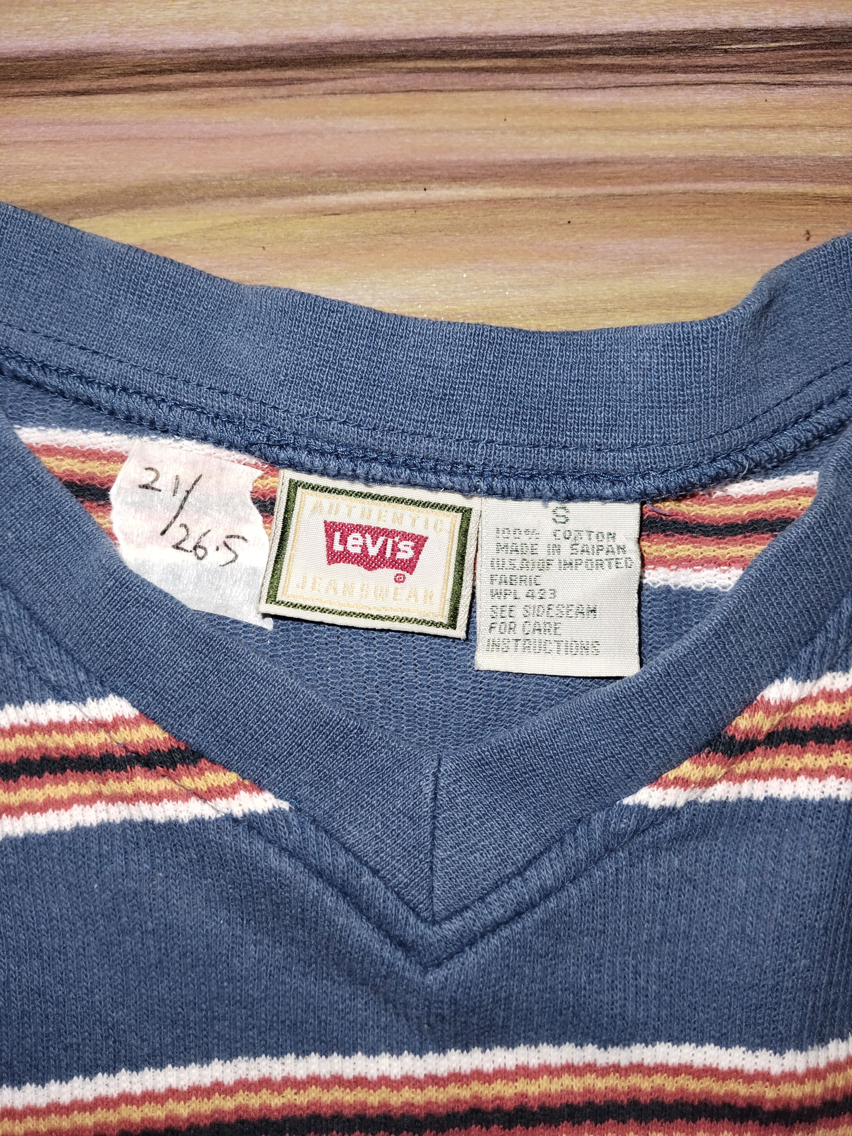 Levi's Vintage 2000's Levis Stripes Tee Size US M / EU 48-50 / 2 - 2 Thumbnail