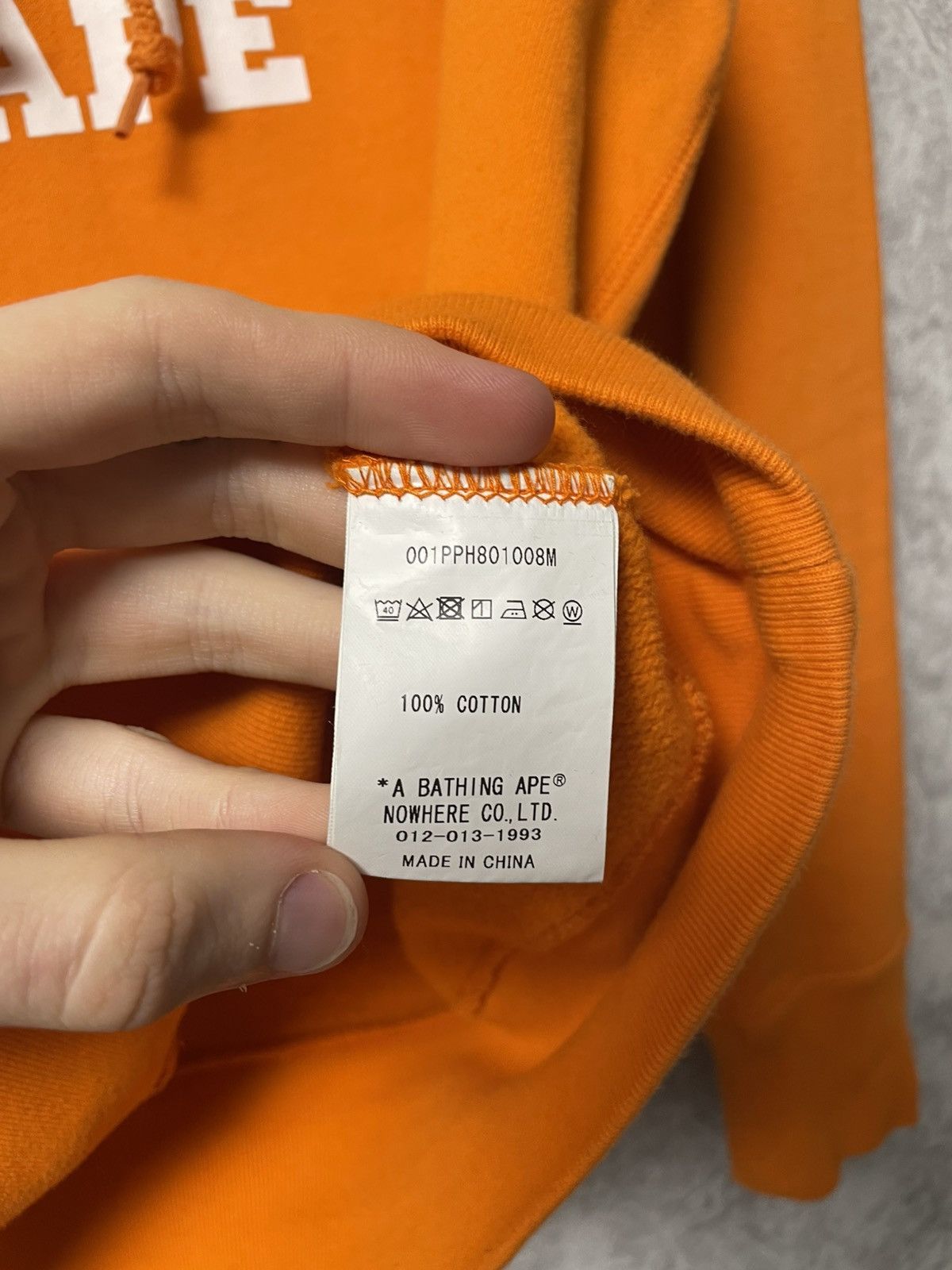 Bape Bape Collage Logo Orange Hoodie A Bathing Ape Size US S / EU 44-46 / 1 - 12 Thumbnail
