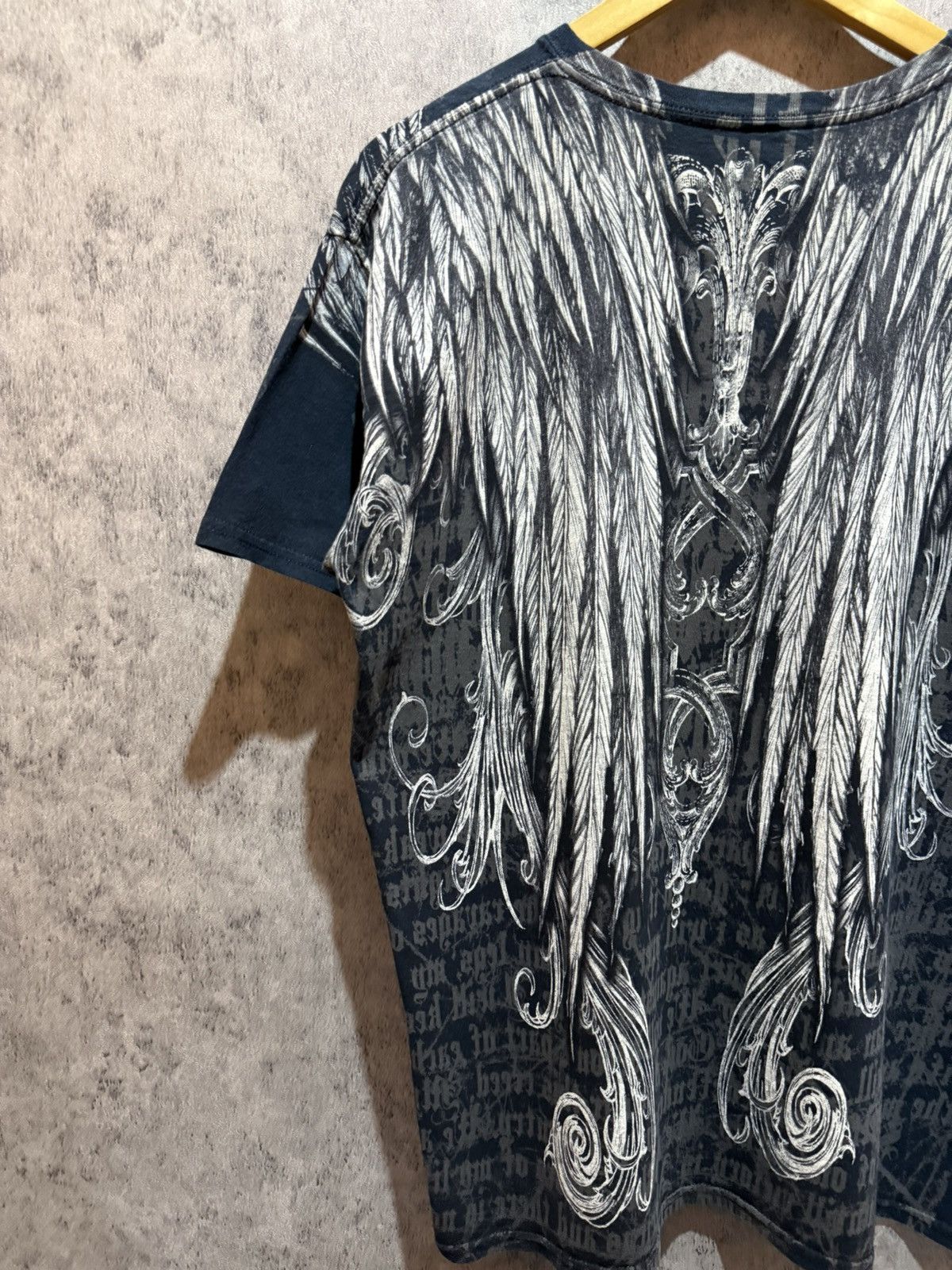 Affliction Y2k Apprime Double Eagle Gothic Insane AOP Tshirt Size US L / EU 52-54 / 3 - 10 Thumbnail