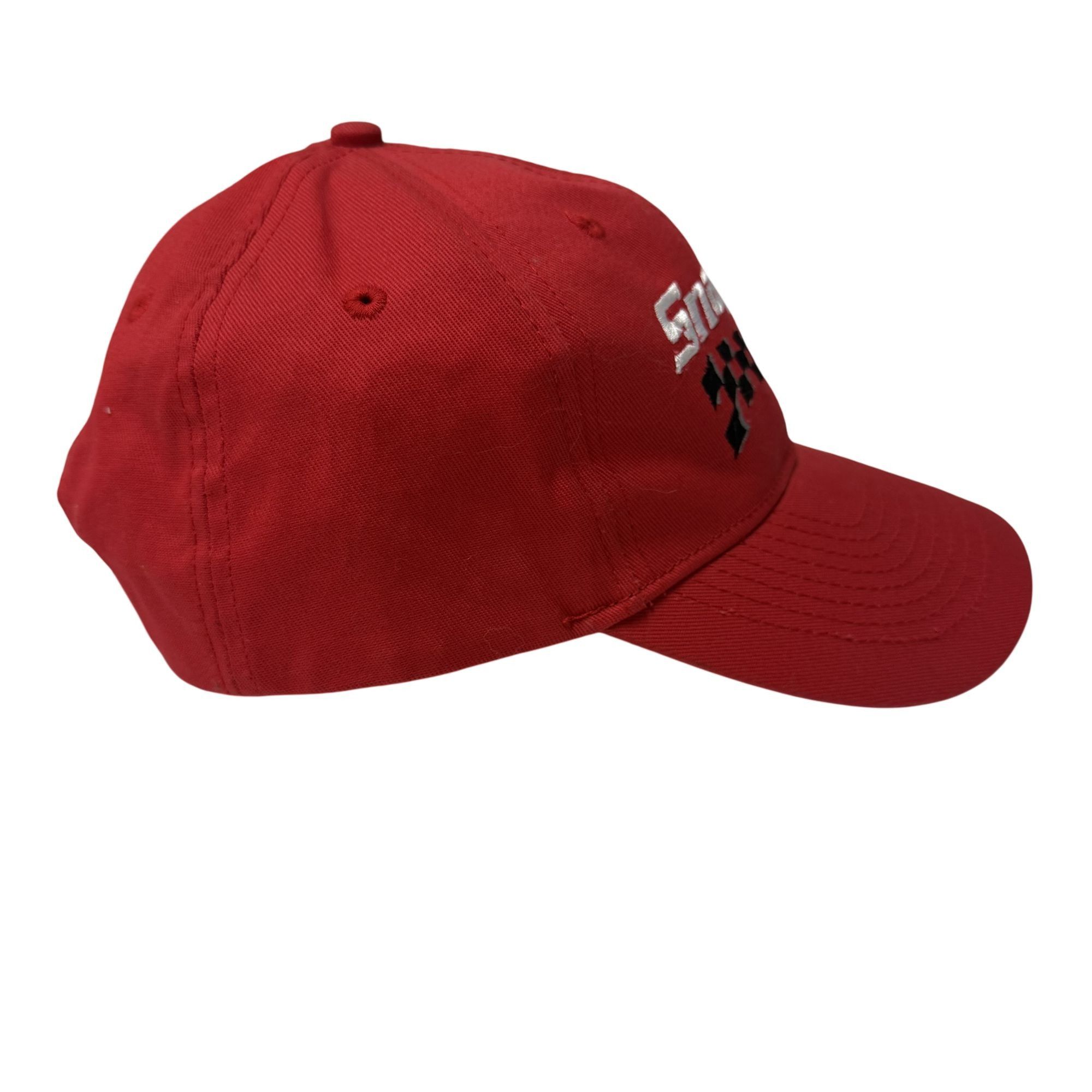 New Era Vtg New Era Red Hat SNAP on RACING Logo Embroidered Cap Size ONE SIZE - 8 Thumbnail