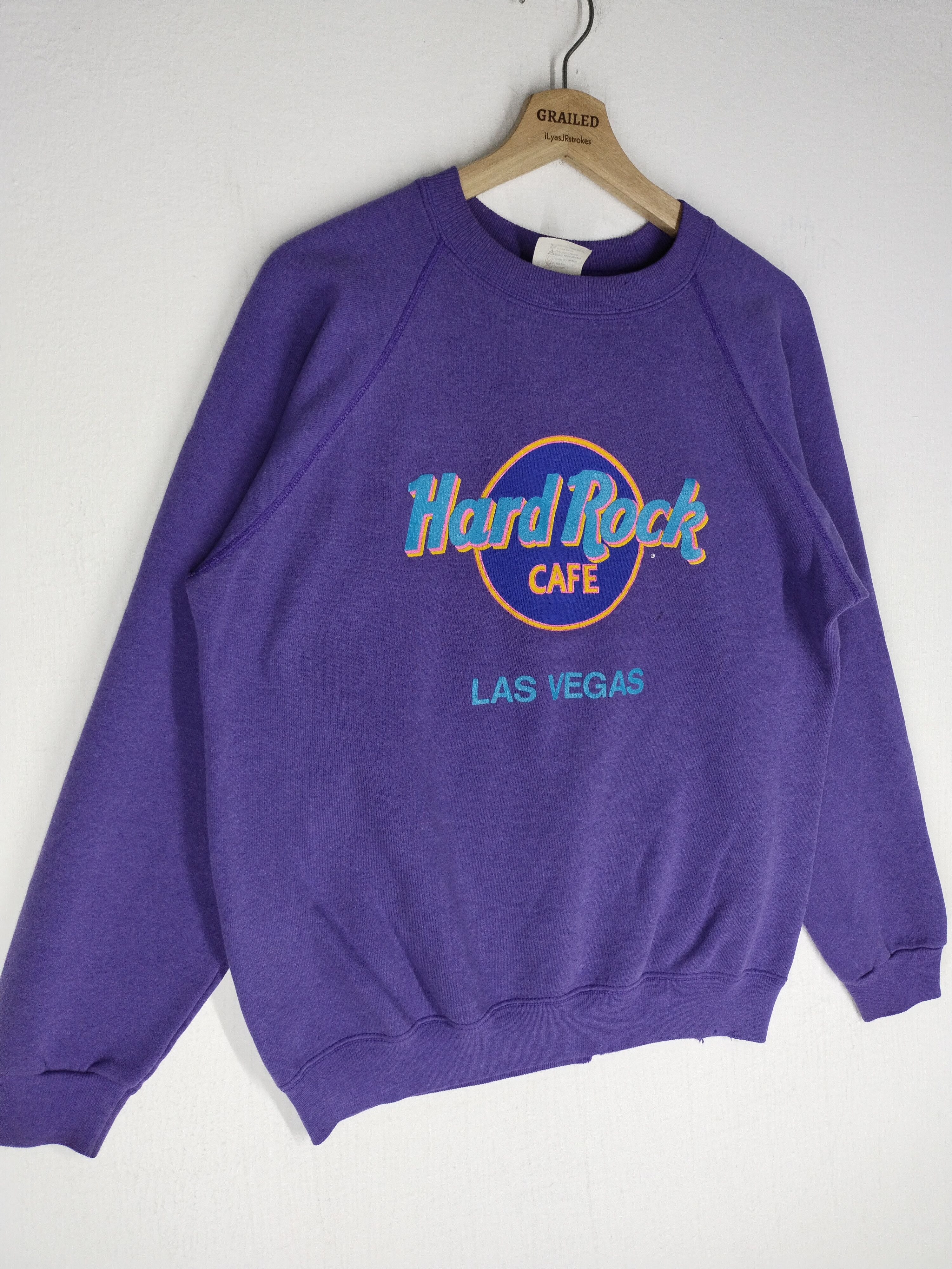 Hard Rock Cafe × Vintage 🔥 Vtg Hard Rock Cafe Las Vegas Rare Colour Sweatshirt Size US M / EU 48-50 / 2 - 4 Thumbnail