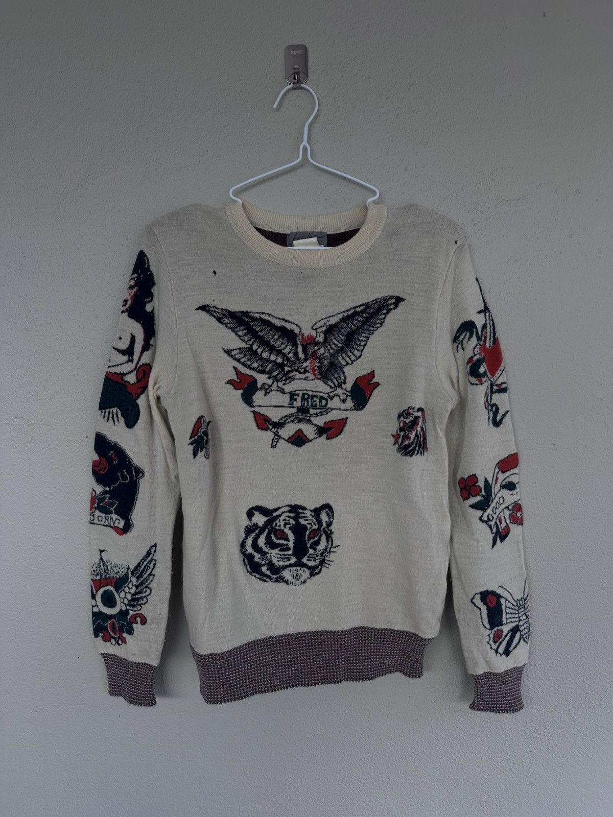 Yohji Yamamoto AW2003 Yohji Yamamoto Tattoo Sweater Size US S / EU 44-46 / 1 - 1 Thumbnail