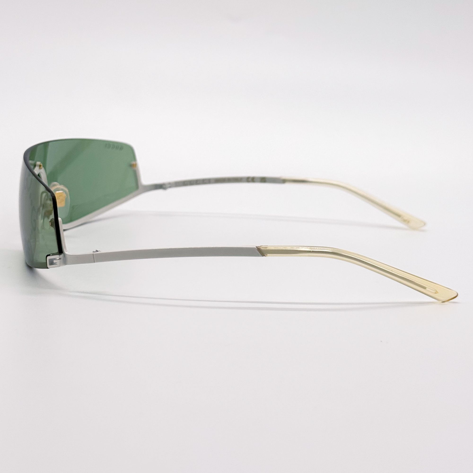 Gucci NEW GUCCI GG1561S 003 SHIELD GREEN UNISEX SUNGLASSES GUCCI Size ONE SIZE - 9 Thumbnail