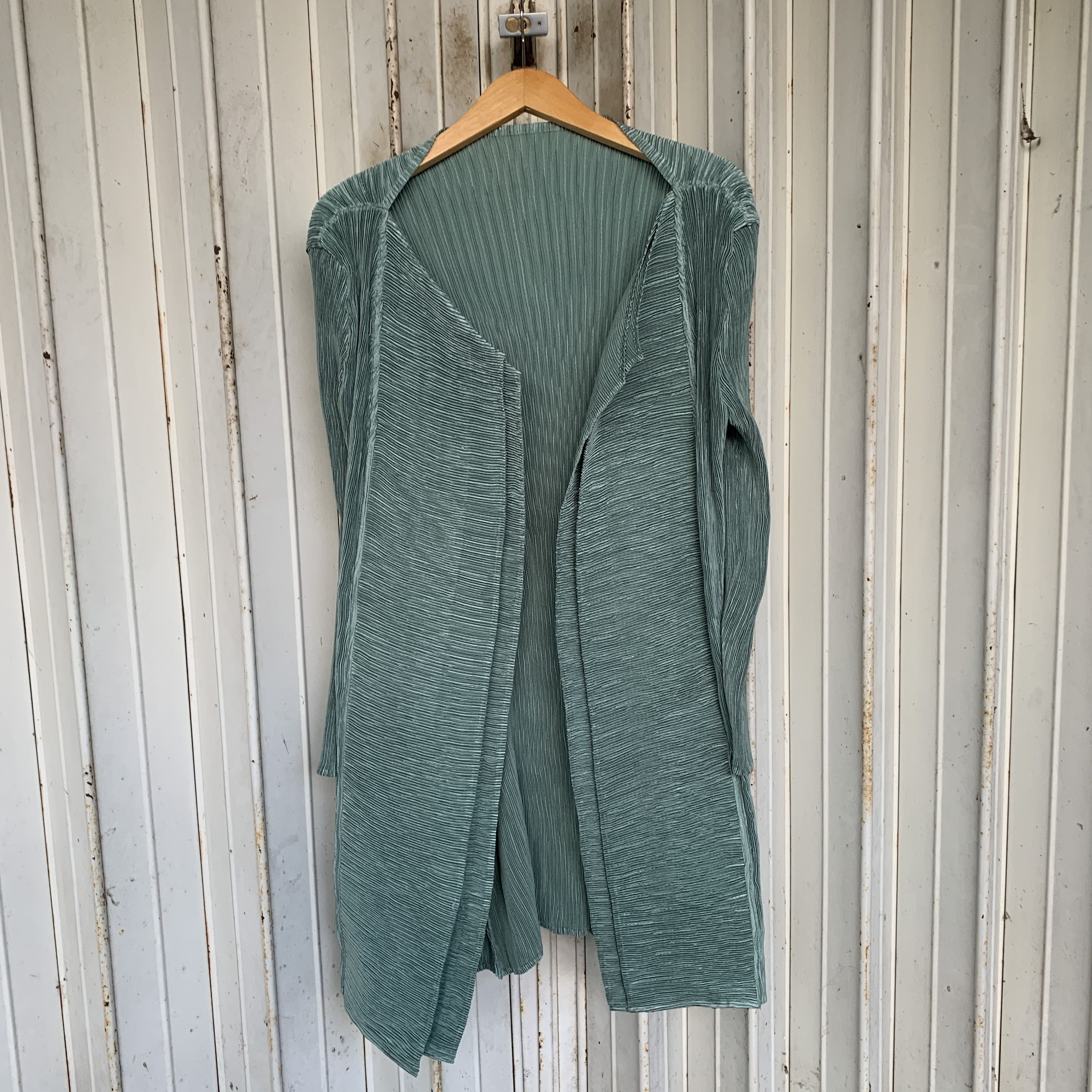 image of Vintage Insipired Issey Miyake Style Pleats Please Cardigan, Women's (Size Large)