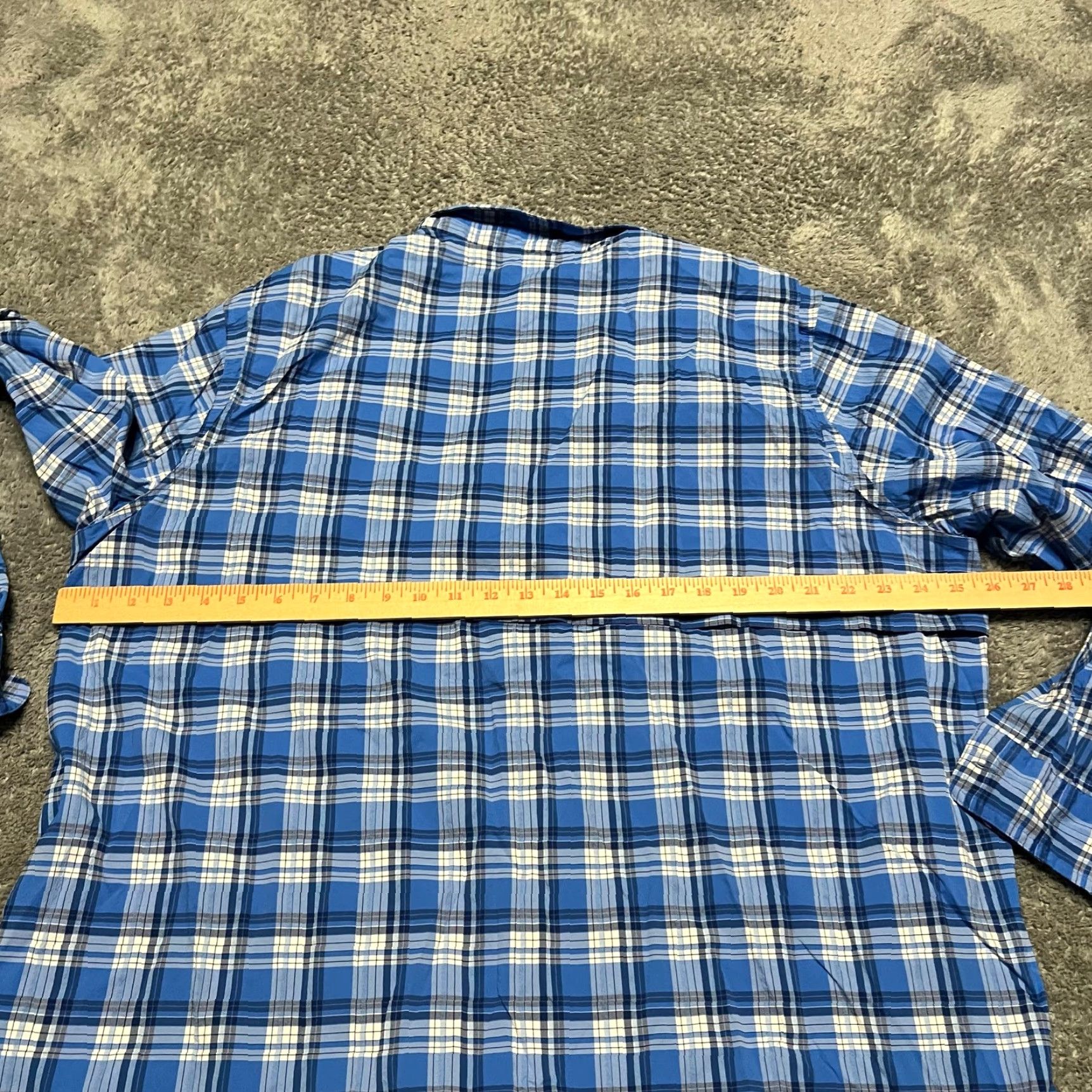 Vineyard Vines Vineyard Vines Shirt XL Men Blue Plaid Harbor Whale Button Vented Performance Long Sleeve Size US XL / EU 56 / 4 - 5 Thumbnail