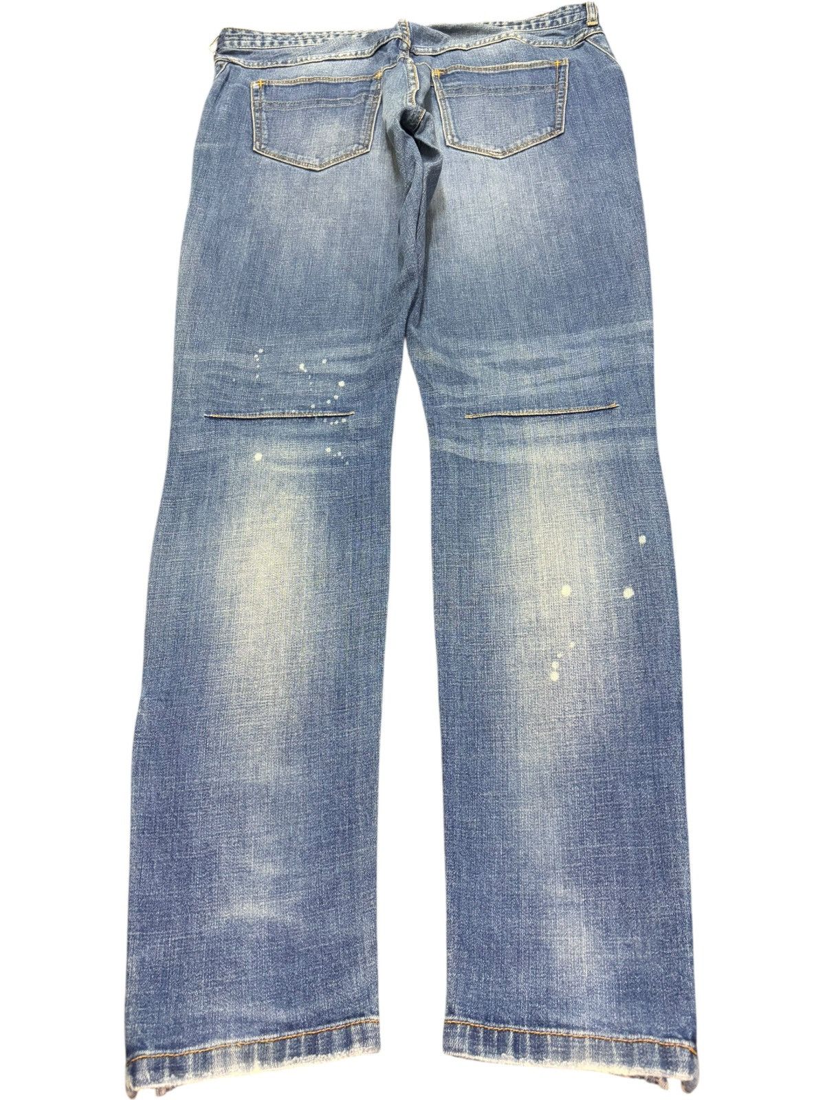 Number (N)ine Vintage Number Nine Faded Wash Distressed Jeans Size US 33 - 2 Thumbnail