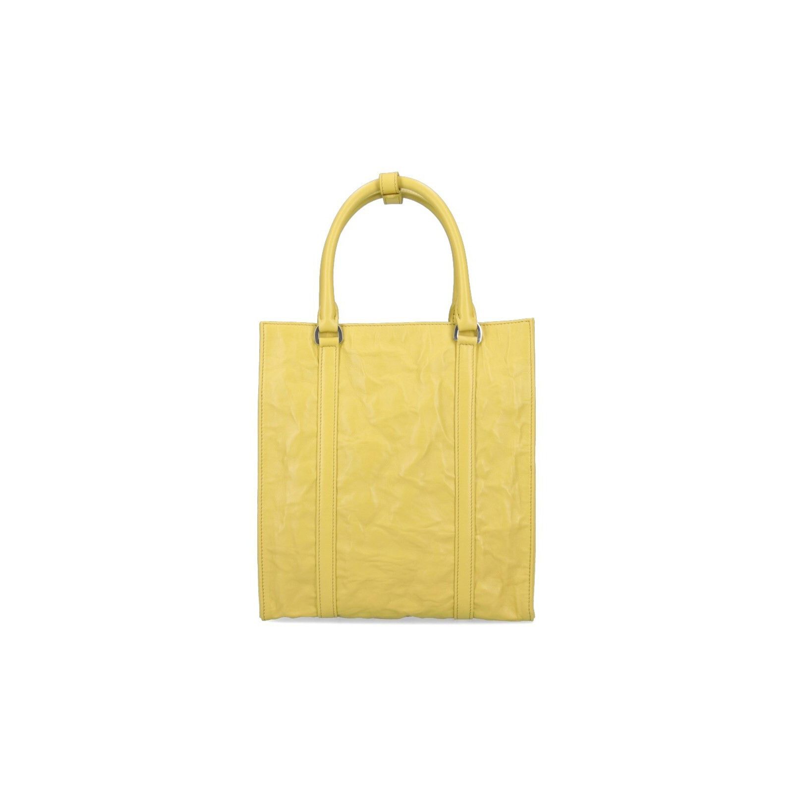 Prada PRADA Yellow Leather Tote Bag New Size ONE SIZE - 3 Thumbnail