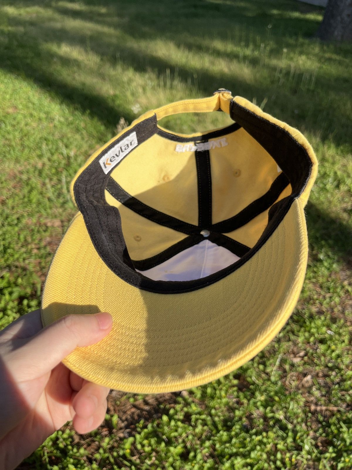 Supreme Supreme Kevlar Denim S Logo 6 Panel Cap Size ONE SIZE - 5 Thumbnail